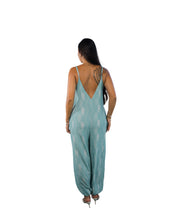 HELICONIA WOMEN'S BLUE & WHITE JUMPSUIT Shirts Hawaii's Finest 
