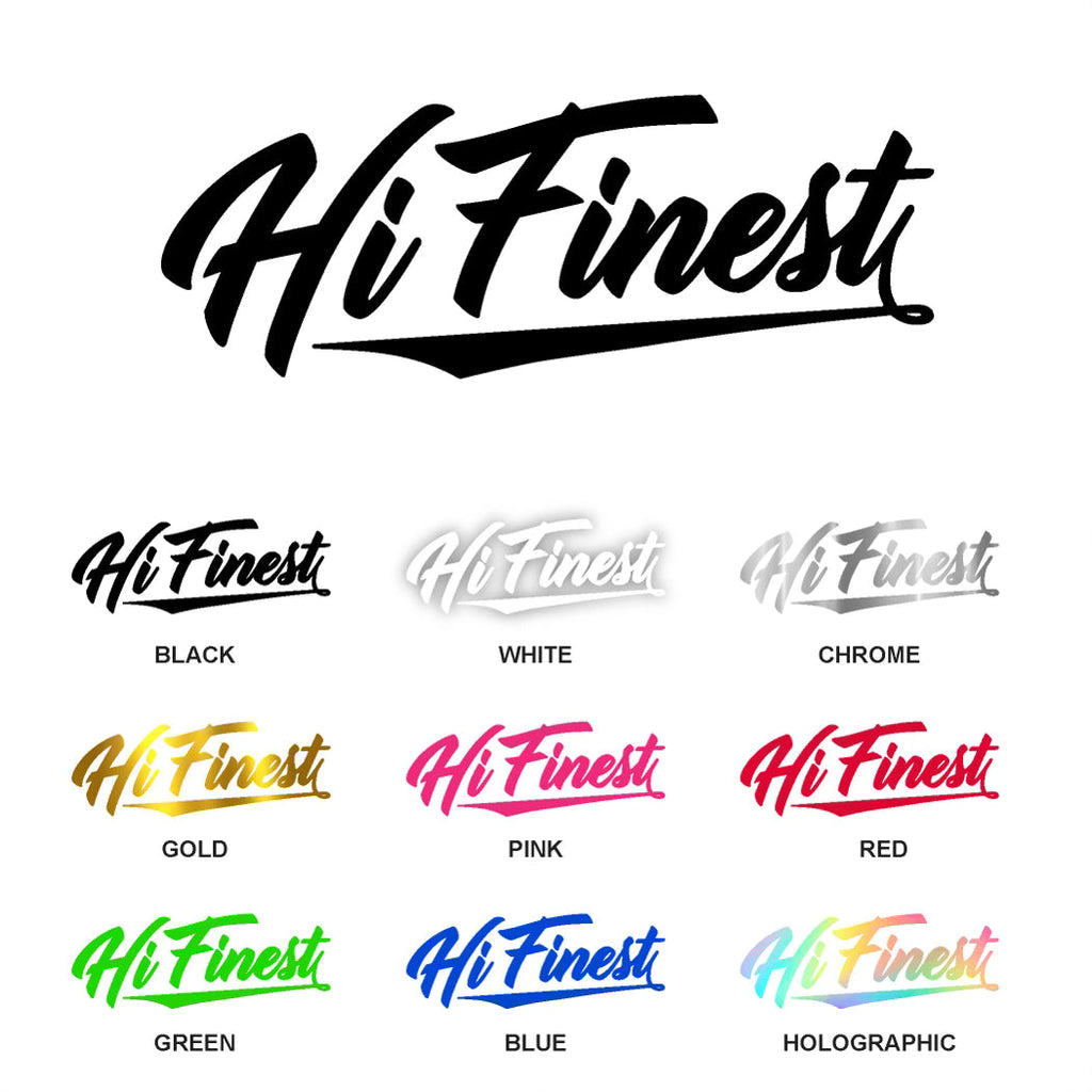 HI FINEST STICKERS Utility Hawaii's Finest HOLOGRAPHIC 3in 