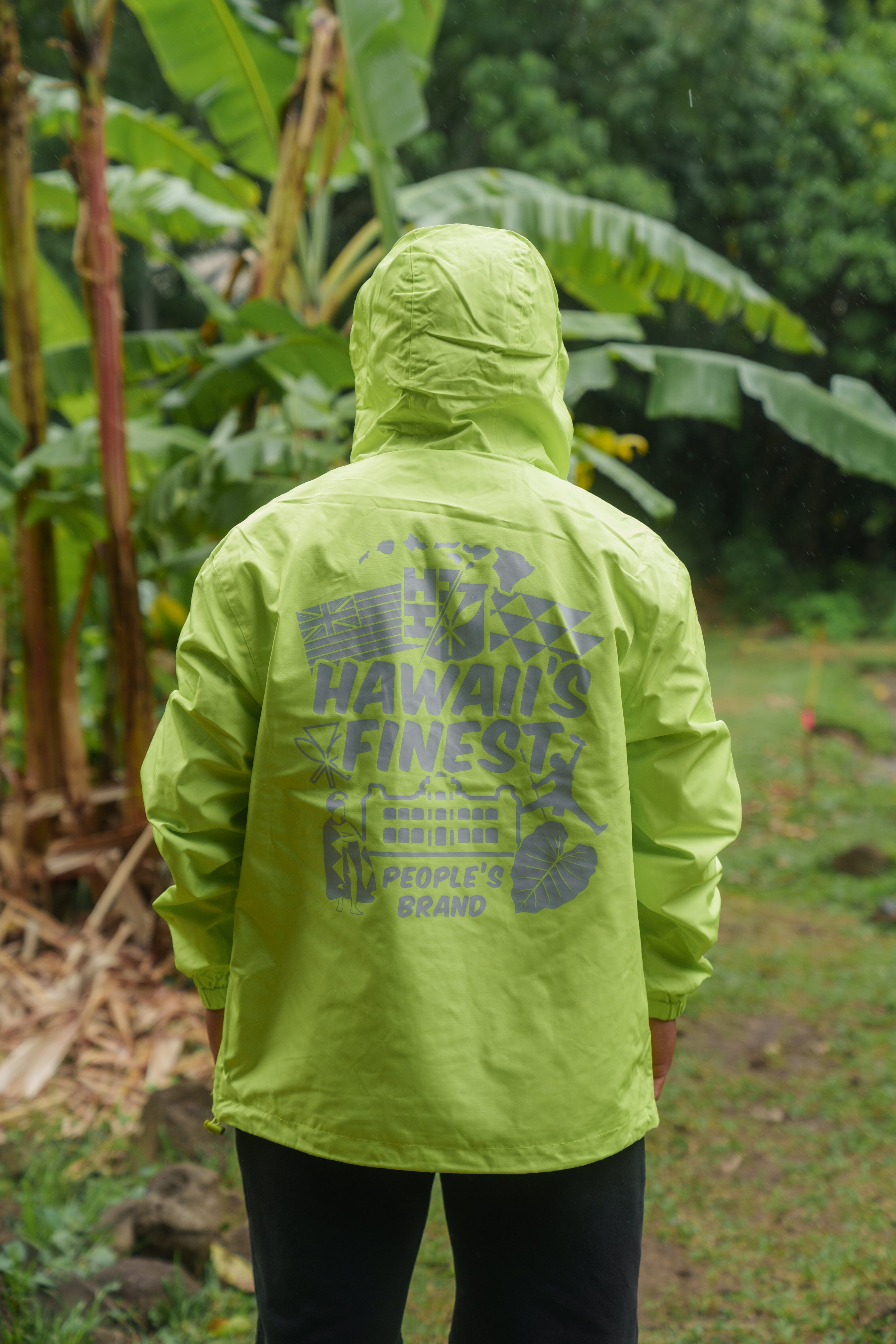 HI-VIS LOGOS RAIN JACKET Jacket Hawaii's Finest 