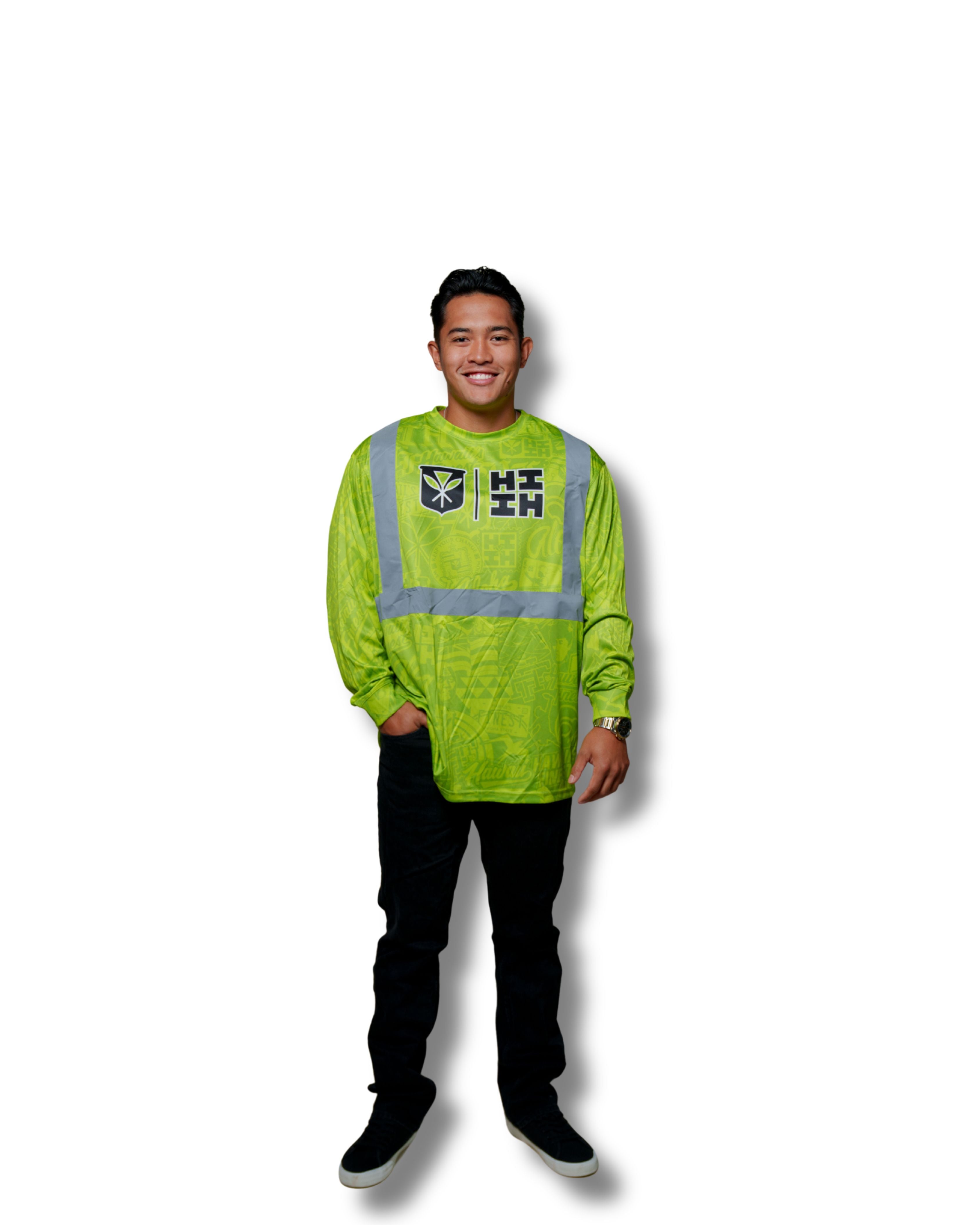 HI-VIS STICKERBOMB DRI-FIT LONGSLEEVE Jacket Hawaii's Finest 