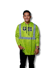 HI-VIS STICKERBOMB DRI-FIT LONGSLEEVE W/HOOD Jacket Hawaii's Finest SMALL 
