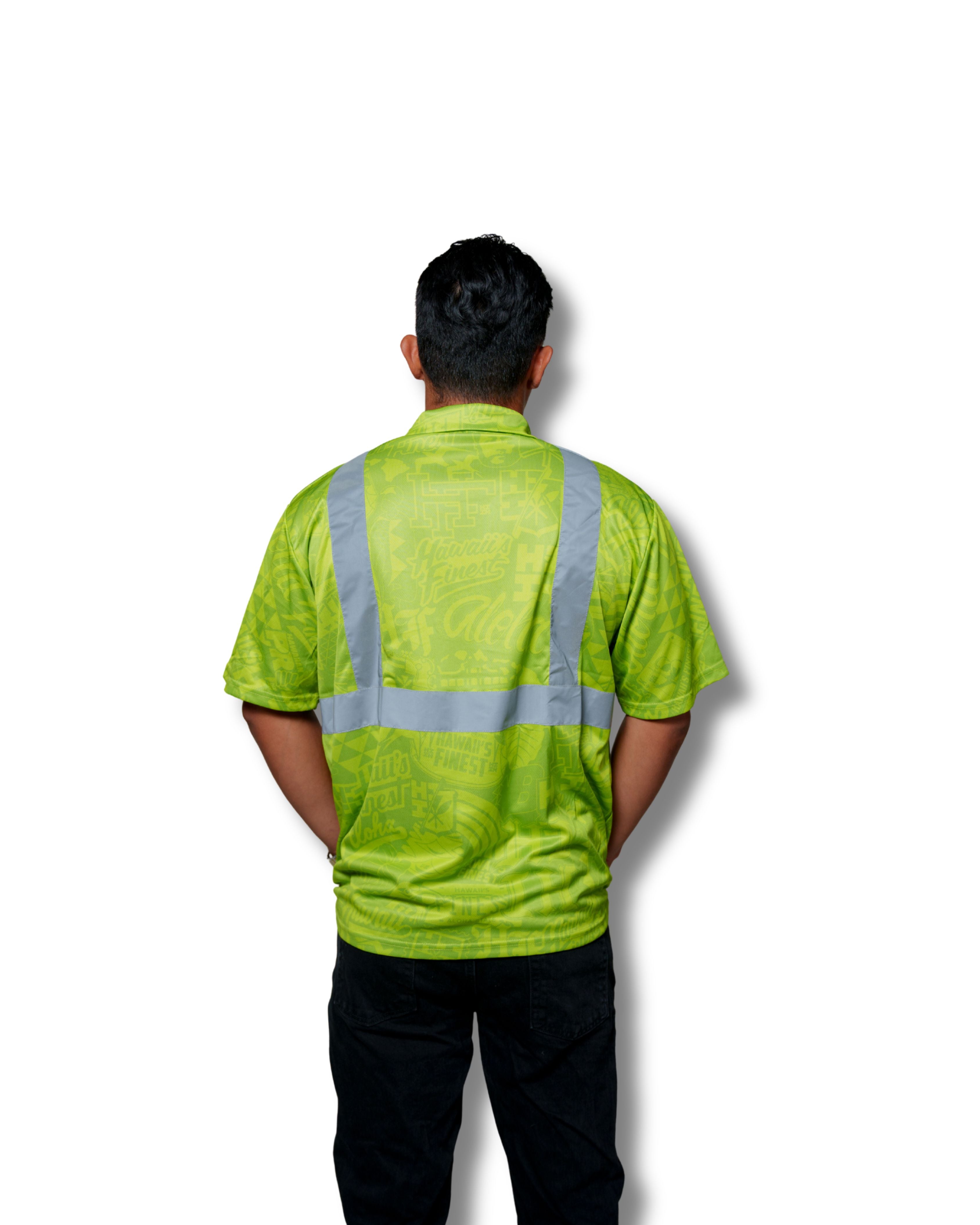 HI-VIS STICKERBOMB GOLF SHIRT Jersey Hawaii's Finest 