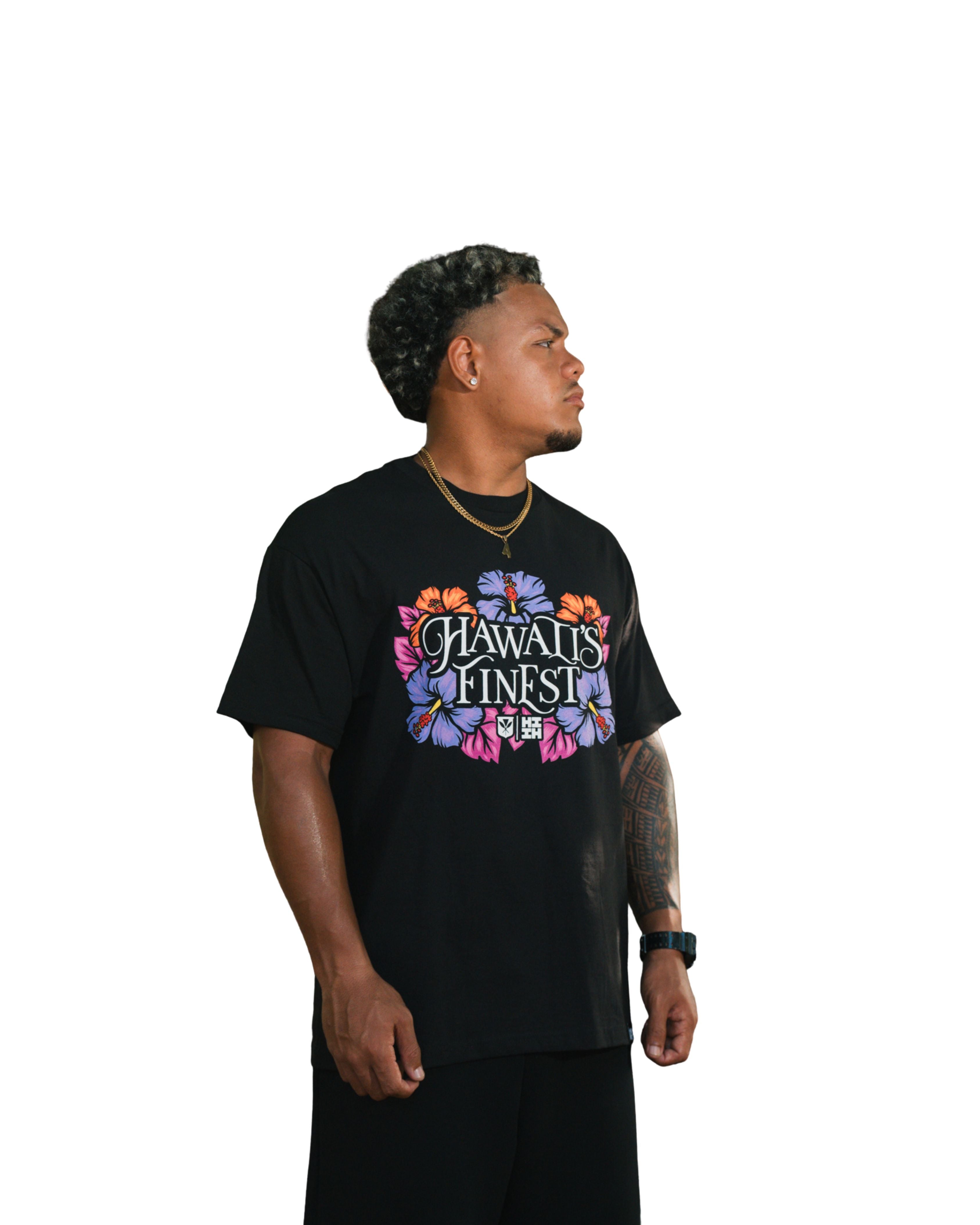 HIBISCUS COOL T-SHIRT Shirts Hawaii's Finest MEDIUM 
