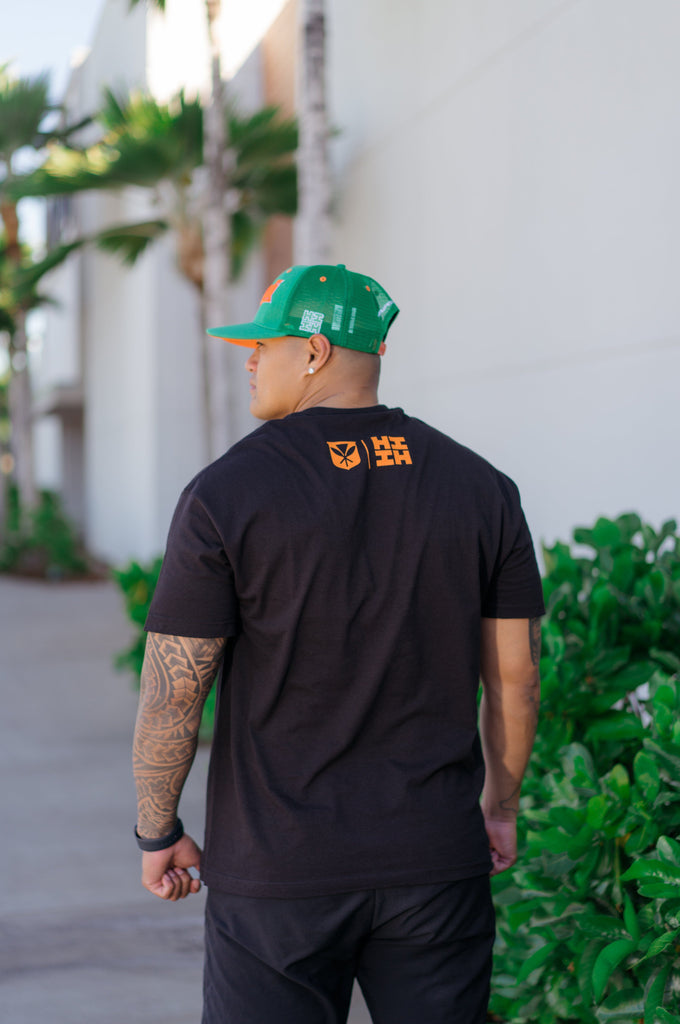 HIBISCUS CREST ORANGE T-SHIRT Shirts Hawaii's Finest 