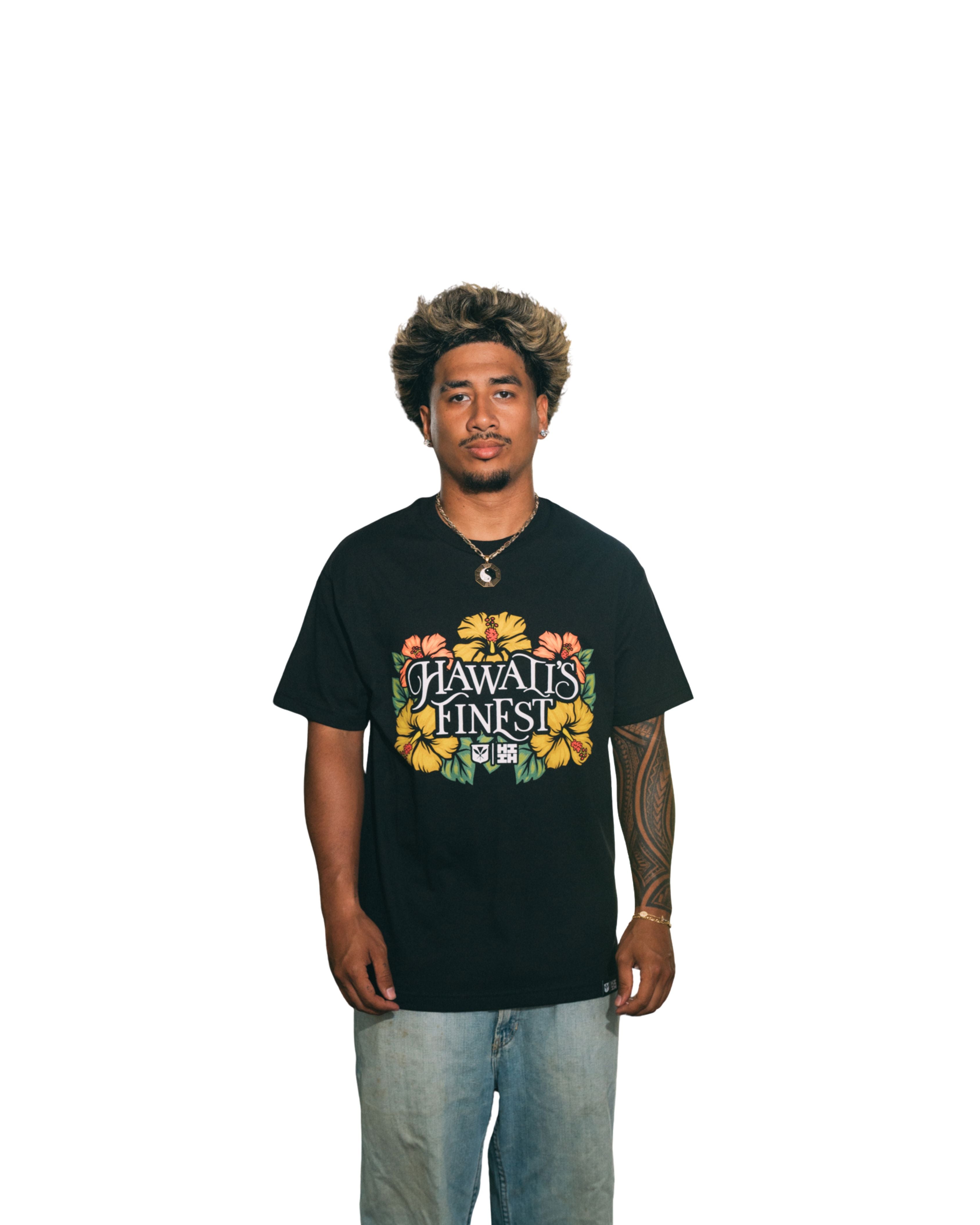 HIBISCUS WARM T-SHIRT Shirts Hawaii's Finest MEDIUM 