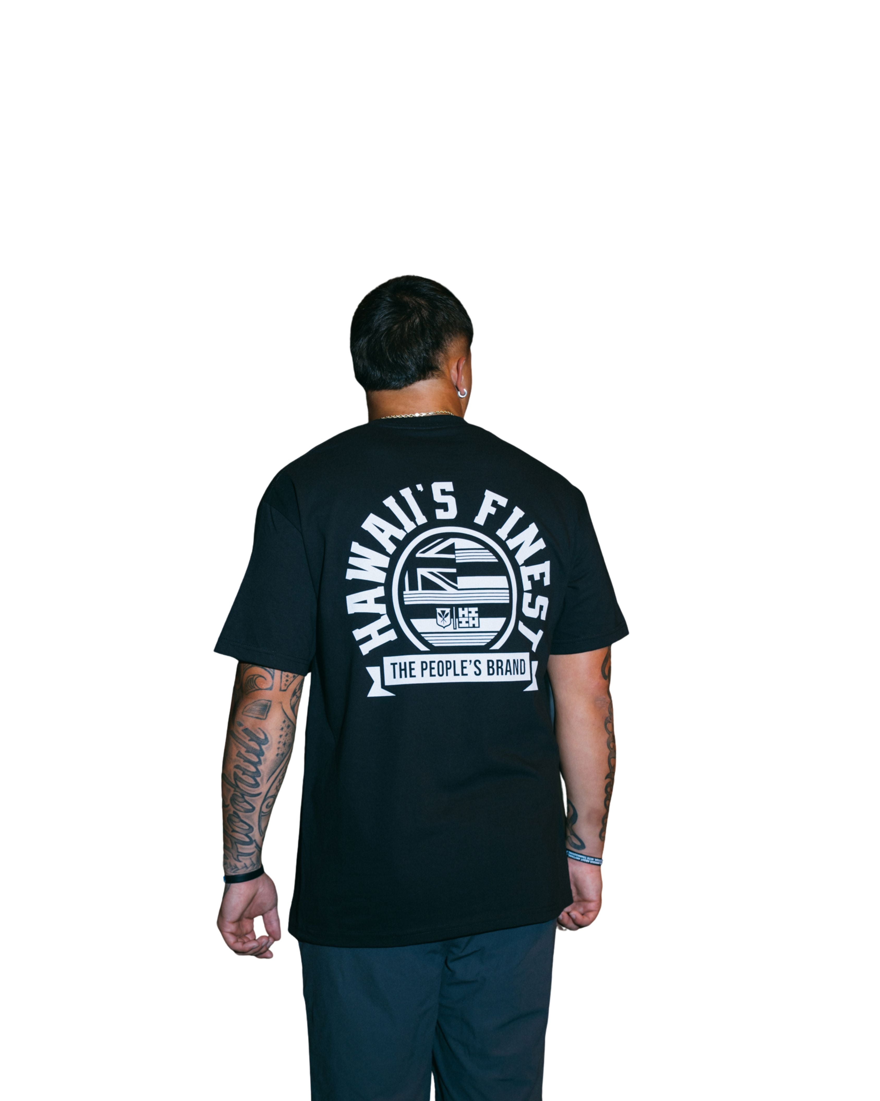 HIFI CIRCLE CREST BLACK T-SHIRT Shirts Hawaii's Finest 