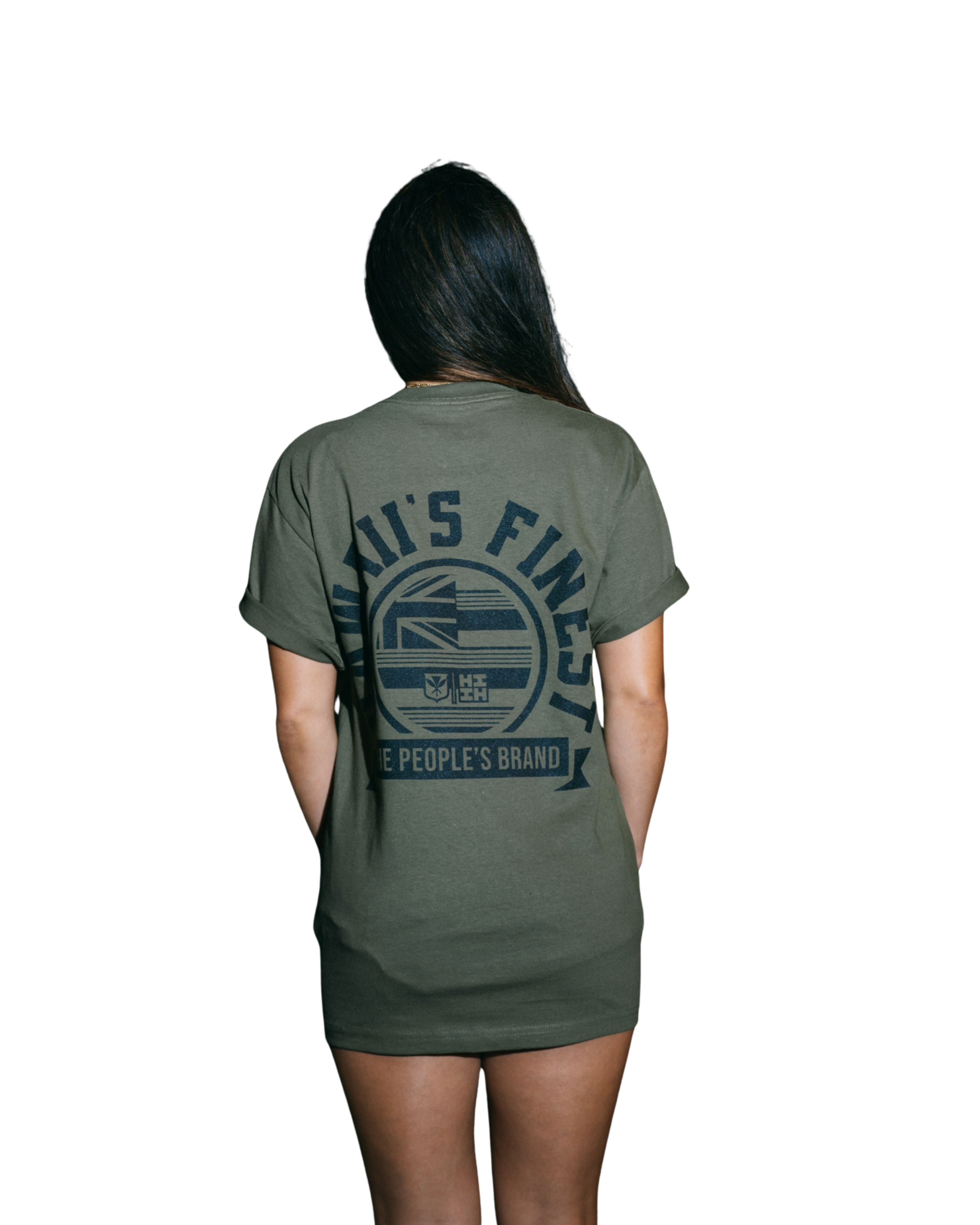 HIFI CIRCLE CREST MILITARY T-SHIRT Shirts Hawaii's Finest 