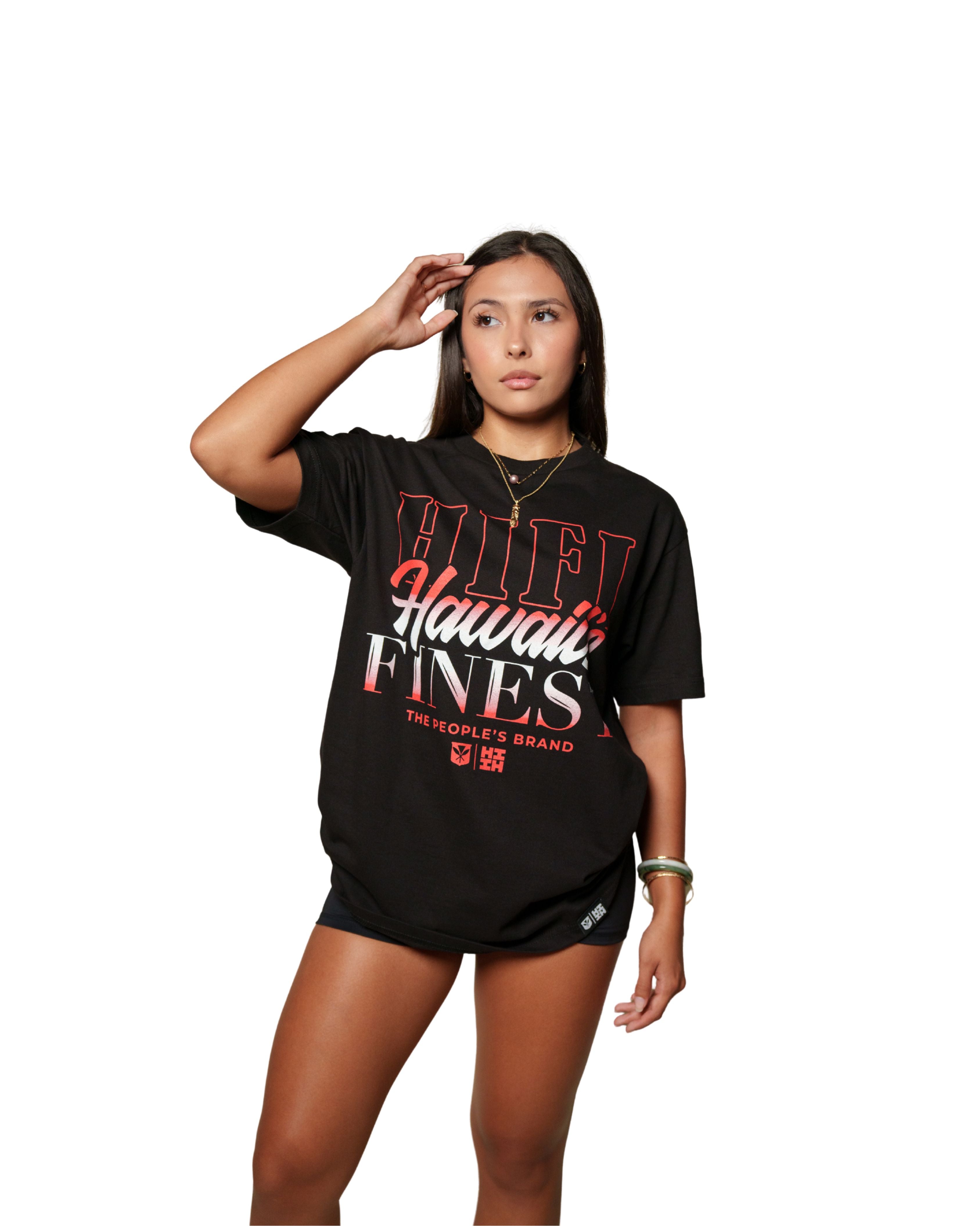 HIFI FADE RED T-SHIRT Shirts Hawaii's Finest 