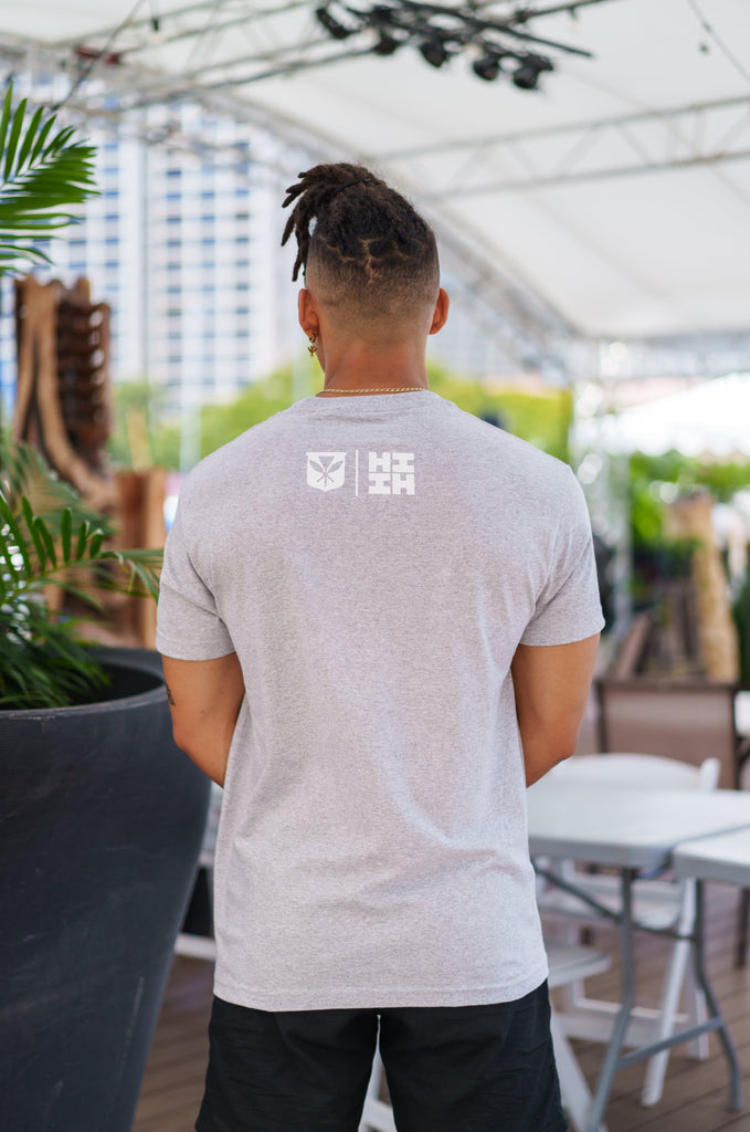 HIFI SHIELD HEATHER GRAY T-SHIRT Shirts Hawaii's Finest 