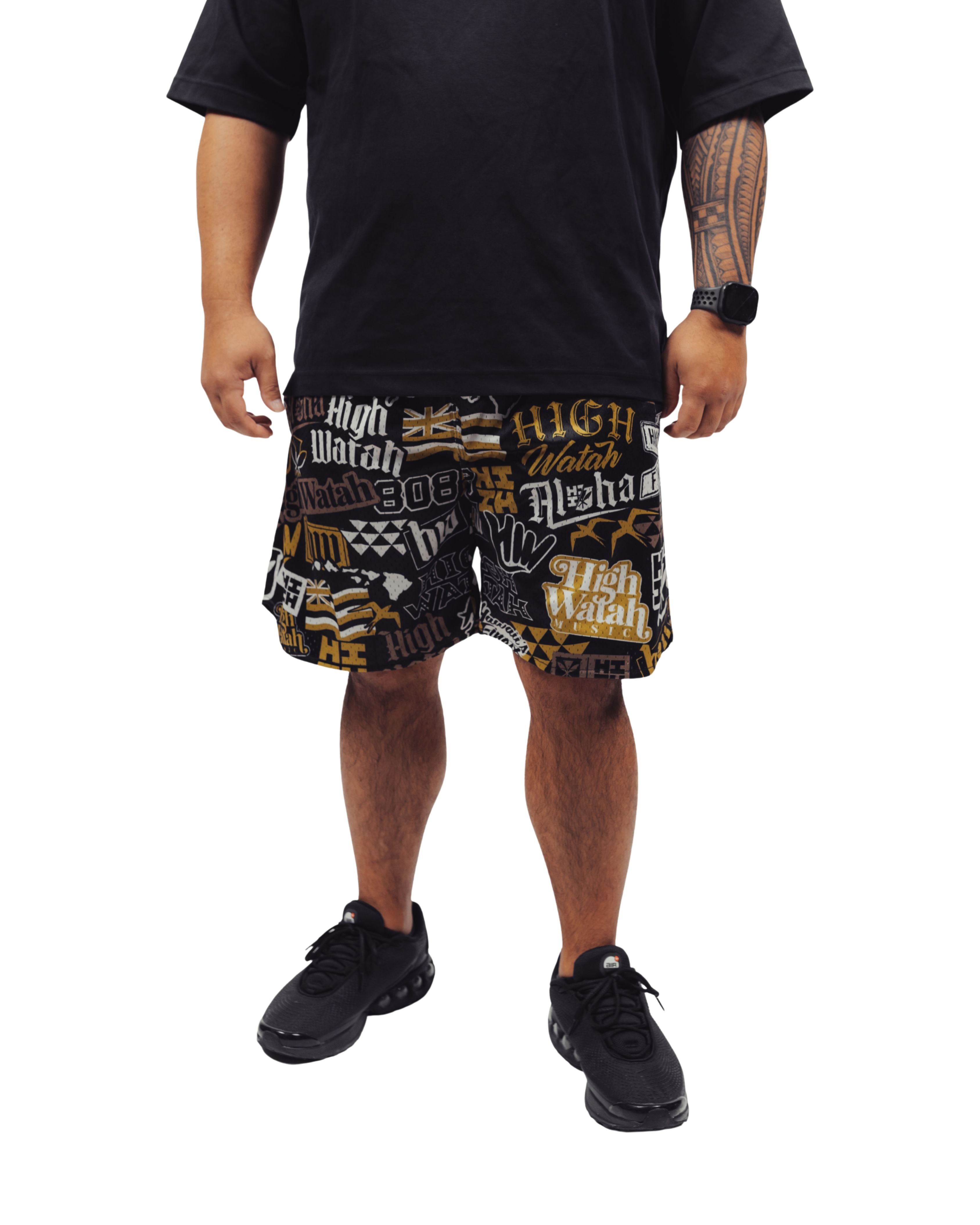 HIGH WATAH MESH SHORTS (ALL SALES FINAL) Shorts Hawaii's Finest 