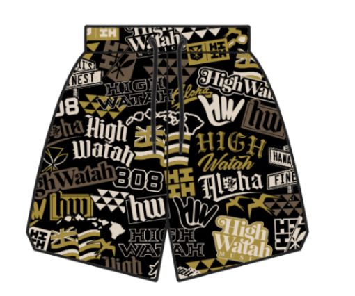 HIGH WATAH MESH SHORTS (ALL SALES FINAL) Shorts Hawaii's Finest X-SMALL 