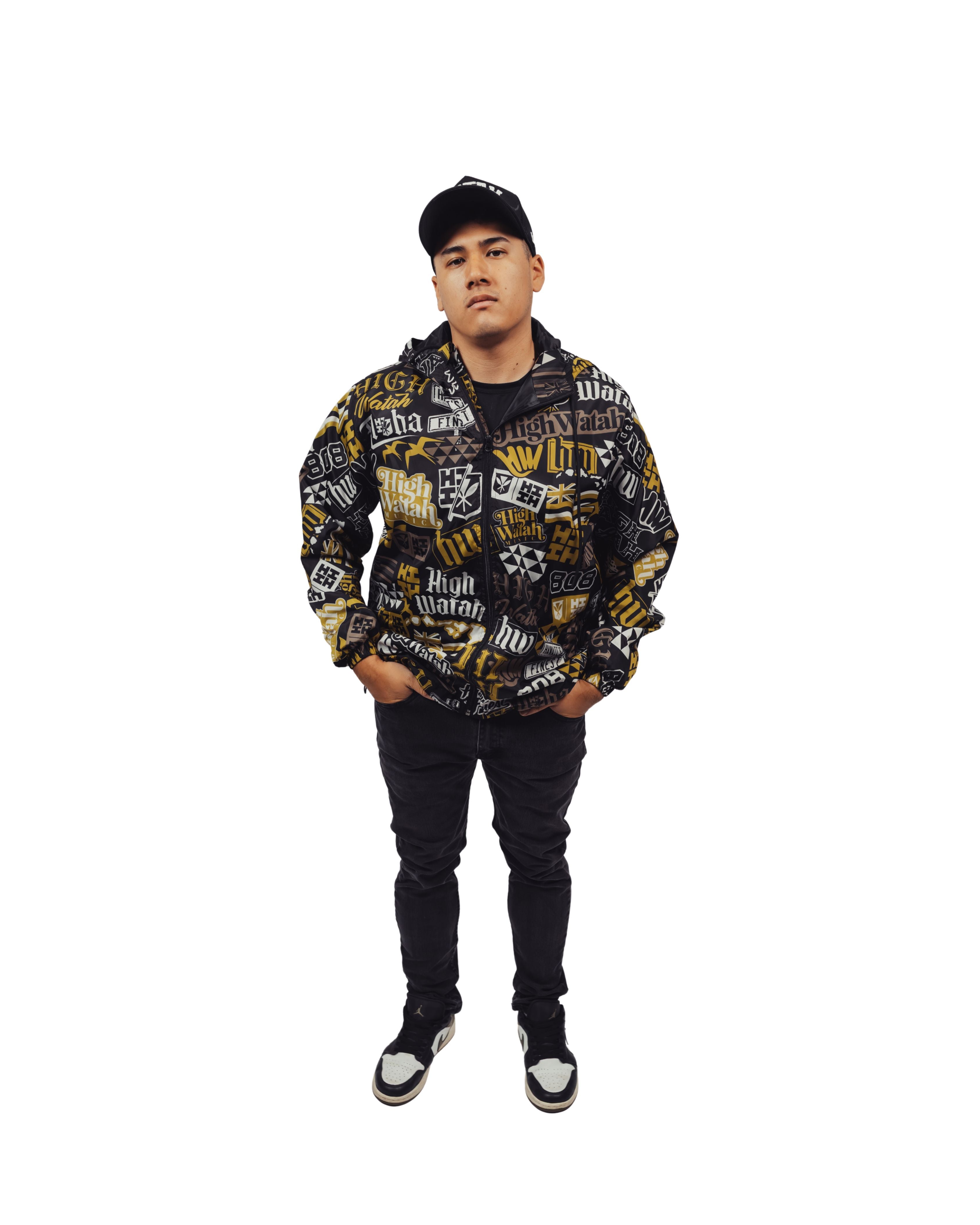 HIGH WATAH WINDBREAKER (ALL SALES FINAL) Jersey Hawaii's Finest X-SMALL 
