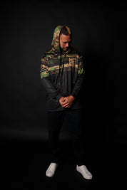 HILO CAMO FLAG LONGSLEEVE W/HOOD Jacket Hawaii's Finest SMALL 