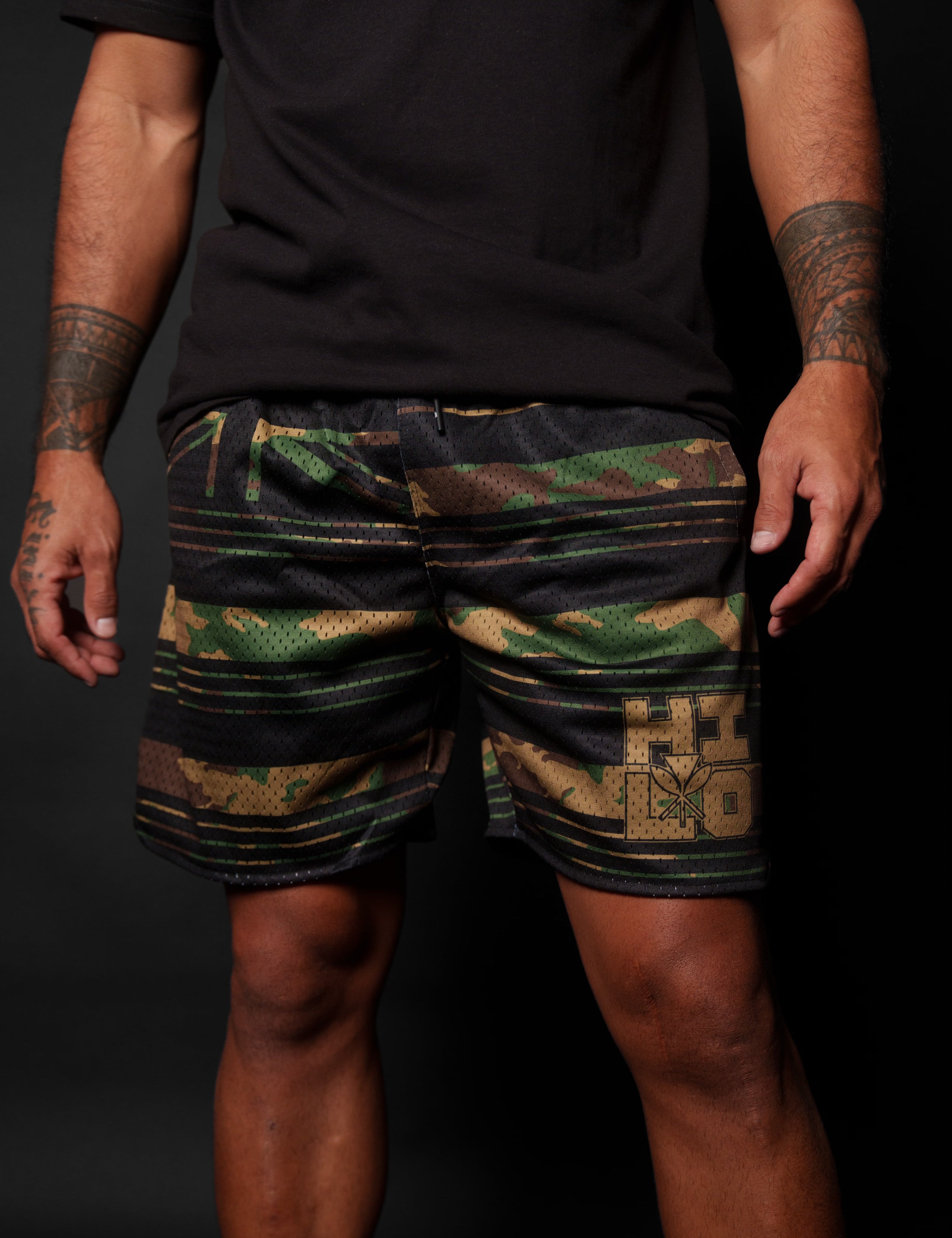 HILO CAMO FLAG MESH SHORTS Shorts Hawaii's Finest 