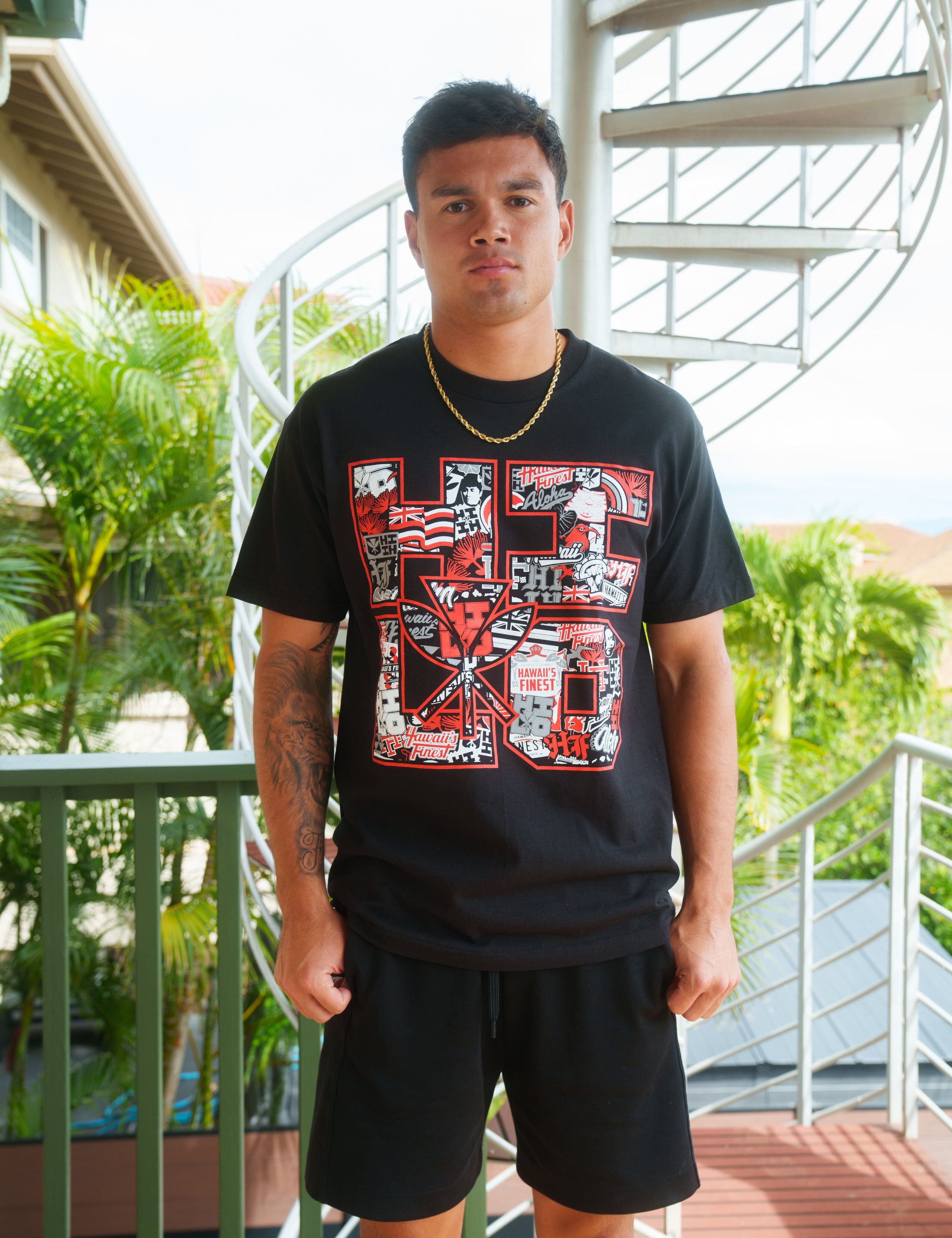 HILO RED T-SHIRT (ALL SALES FINAL) Shirts Hawaii's Finest SMALL 