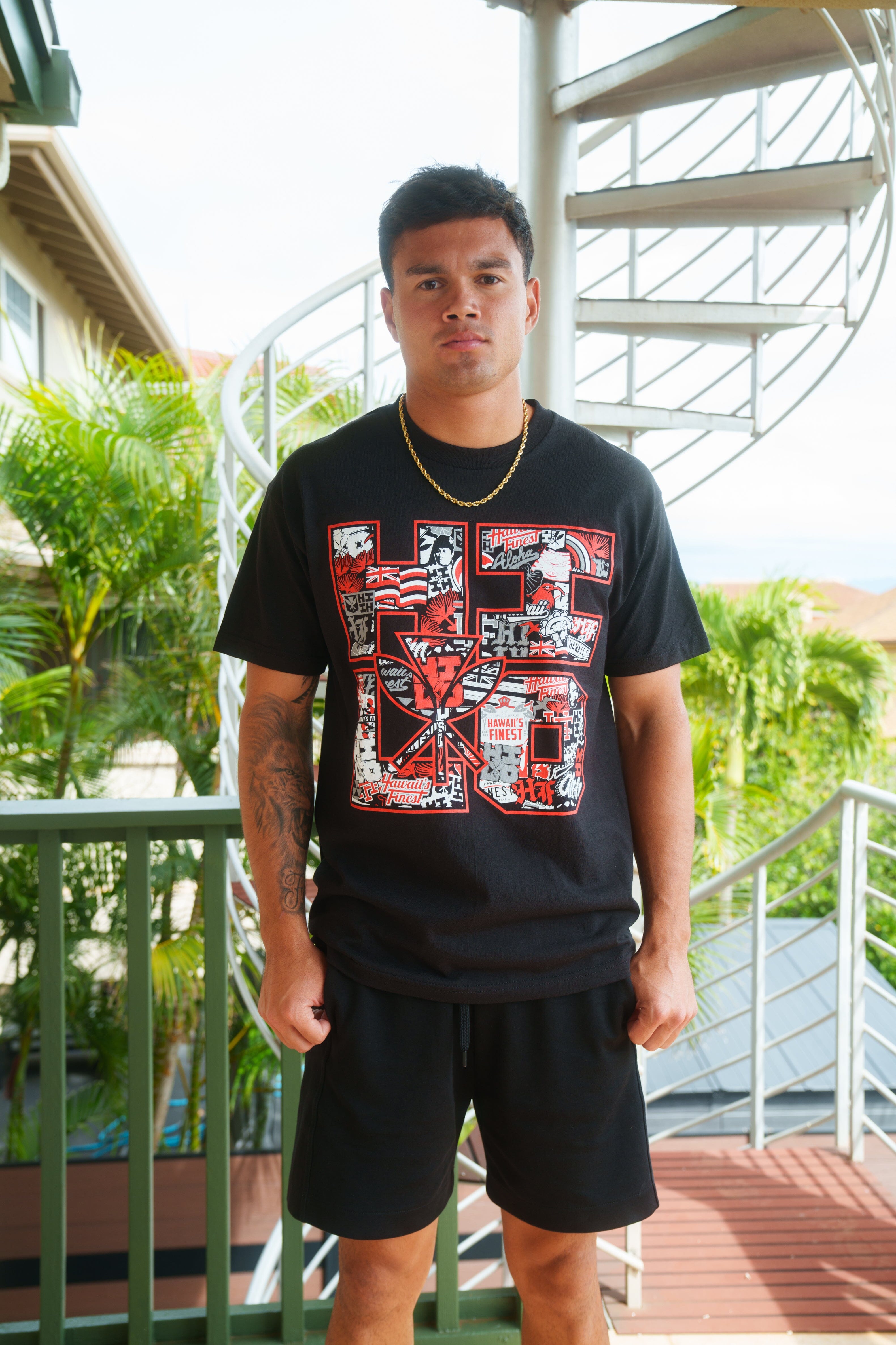 HILO RED T-SHIRT (ALL SALES FINAL) Shirts Hawaii's Finest SMALL 