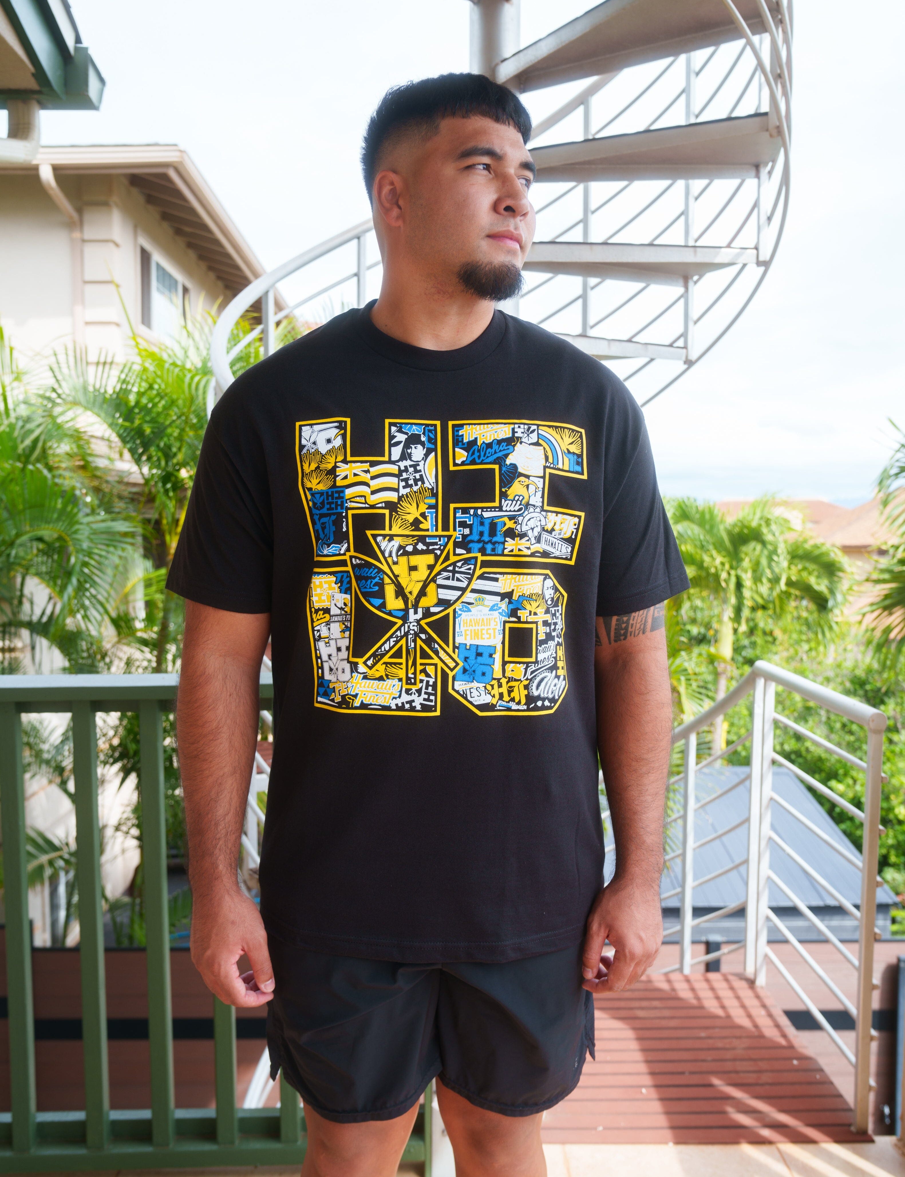 HILO YELLOW T-SHIRT (ALL SALES FINAL) Shirts Hawaii's Finest 