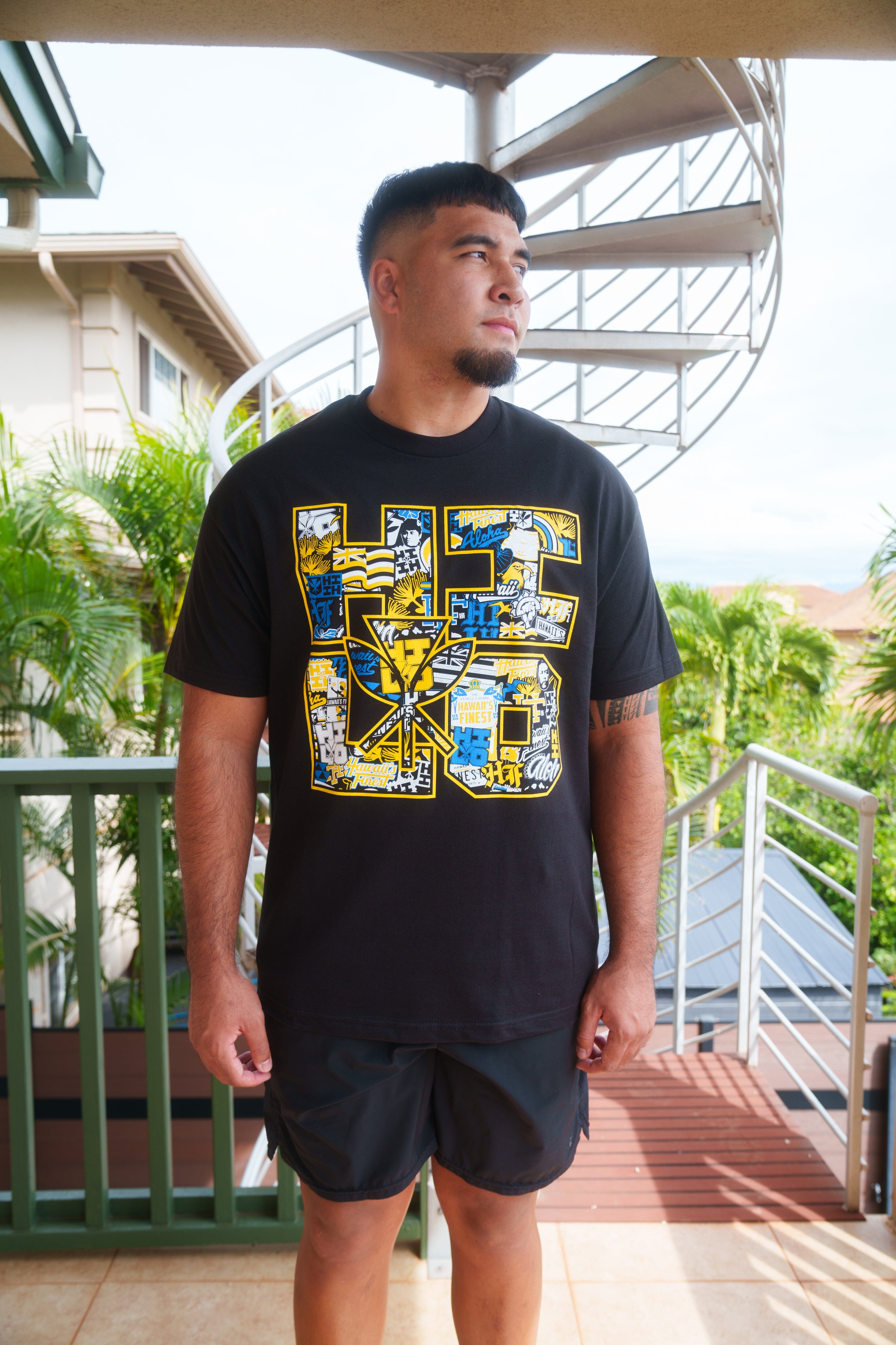 HILO YELLOW T-SHIRT (ALL SALES FINAL) Shirts Hawaii's Finest 