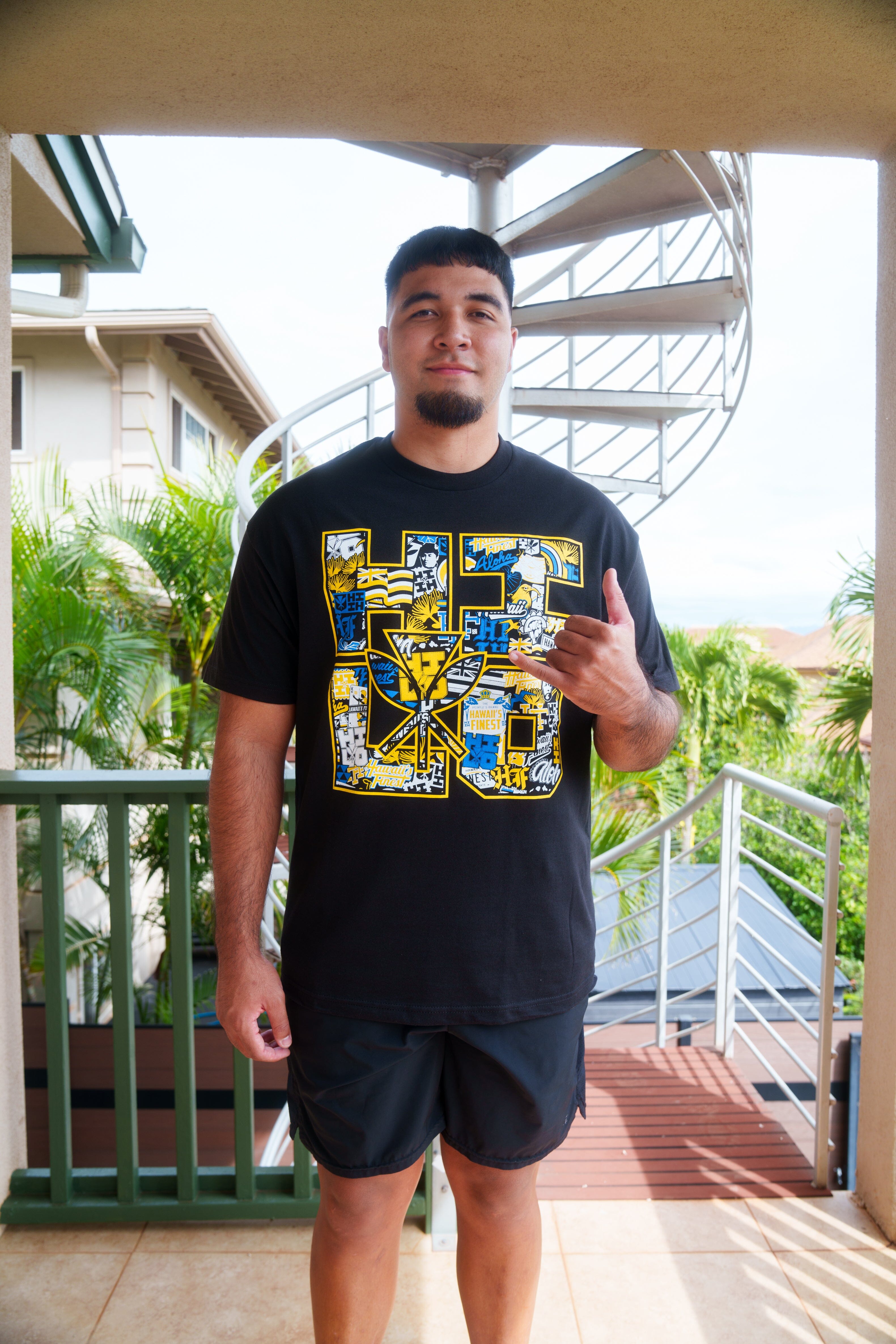 HILO YELLOW T-SHIRT (ALL SALES FINAL) Shirts Hawaii's Finest SMALL 