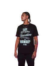 HTB HAWAIIAN BLACK T-SHIRT Shirts Hawaii's Finest MEDIUM 