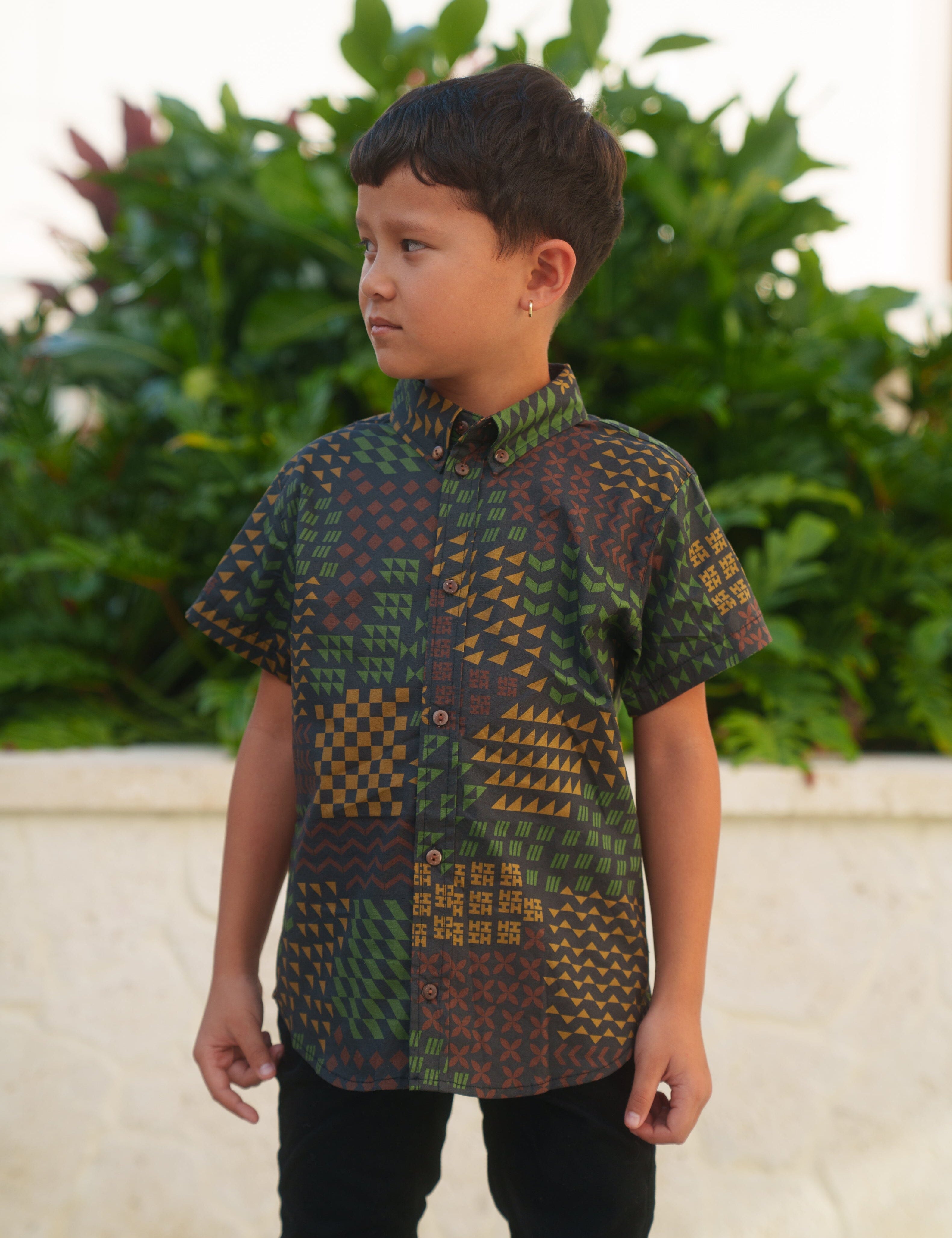 HUI KEIKI CAMO ALOHA SHIRT Shirts Hawaii's Finest 