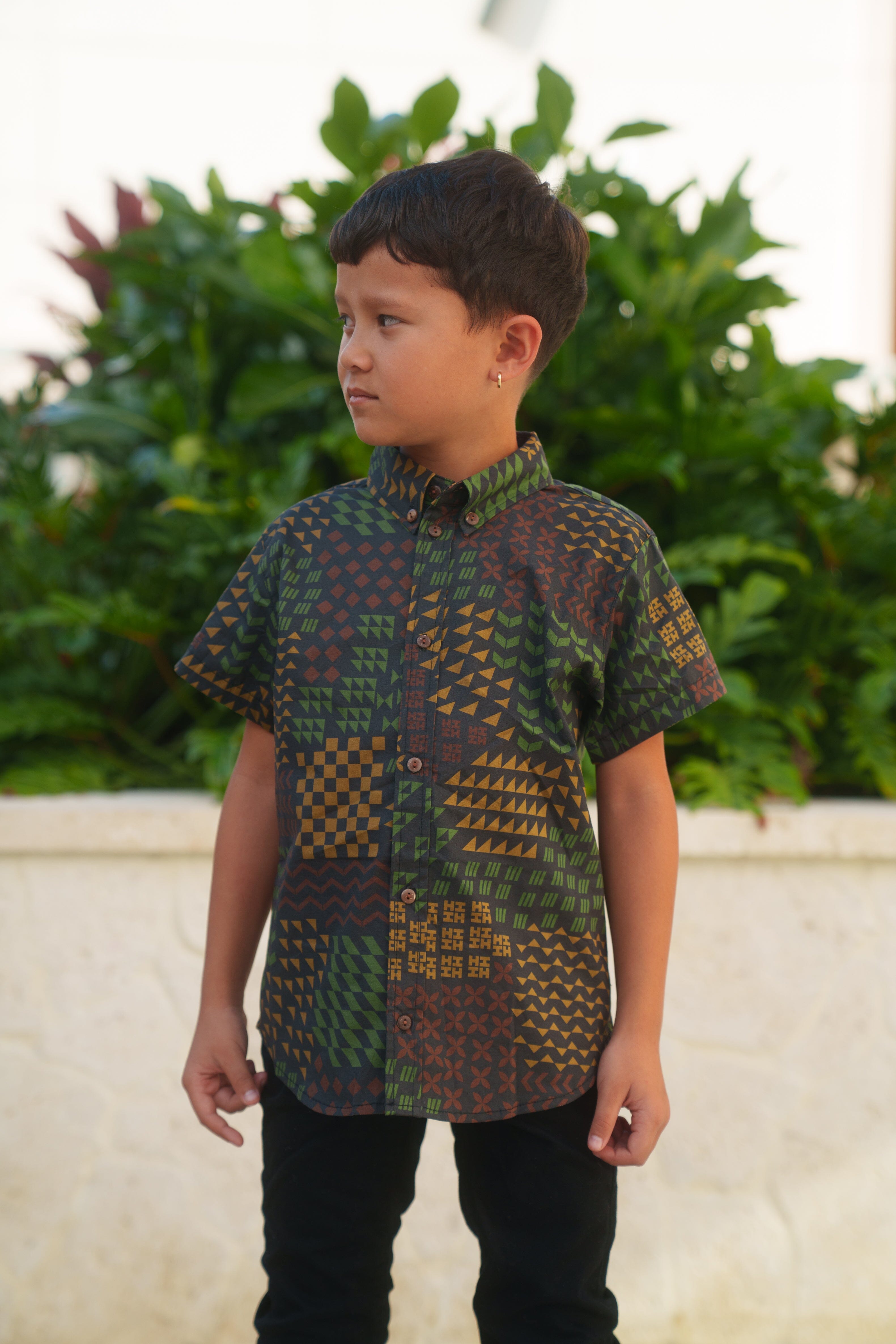 HUI KEIKI CAMO ALOHA SHIRT Shirts Hawaii's Finest 