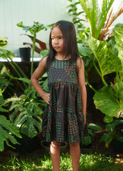 HUI KEIKI CAMO BLOUSE DRESS Shirts Hawaii's Finest 