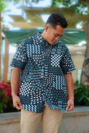 HUI MEN'S BLUE ALOHA SHIRT Shirts Hawaii's Finest 