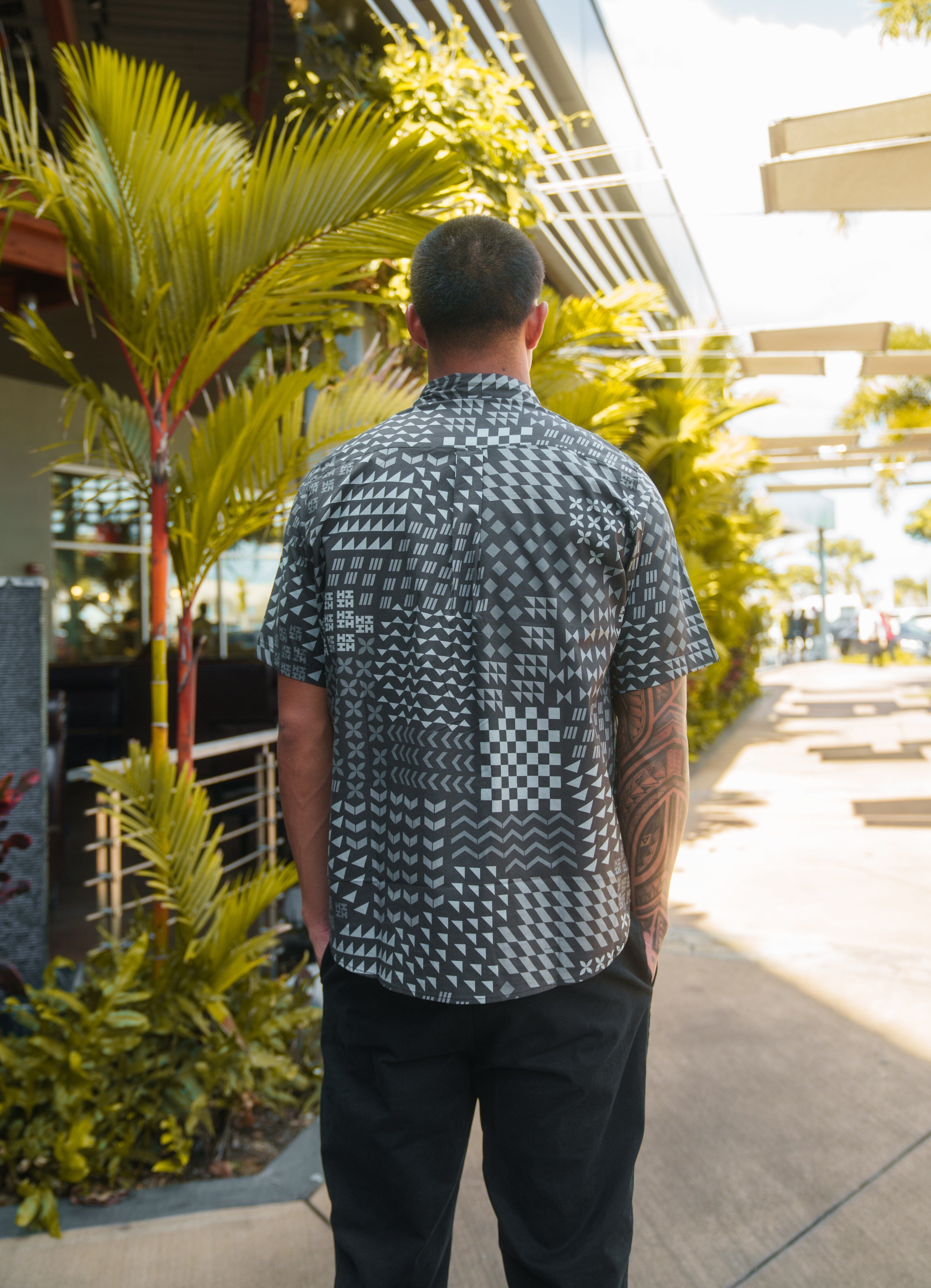 HUI MEN'S GRAY ALOHA SHIRT Shirts Hawaii's Finest 