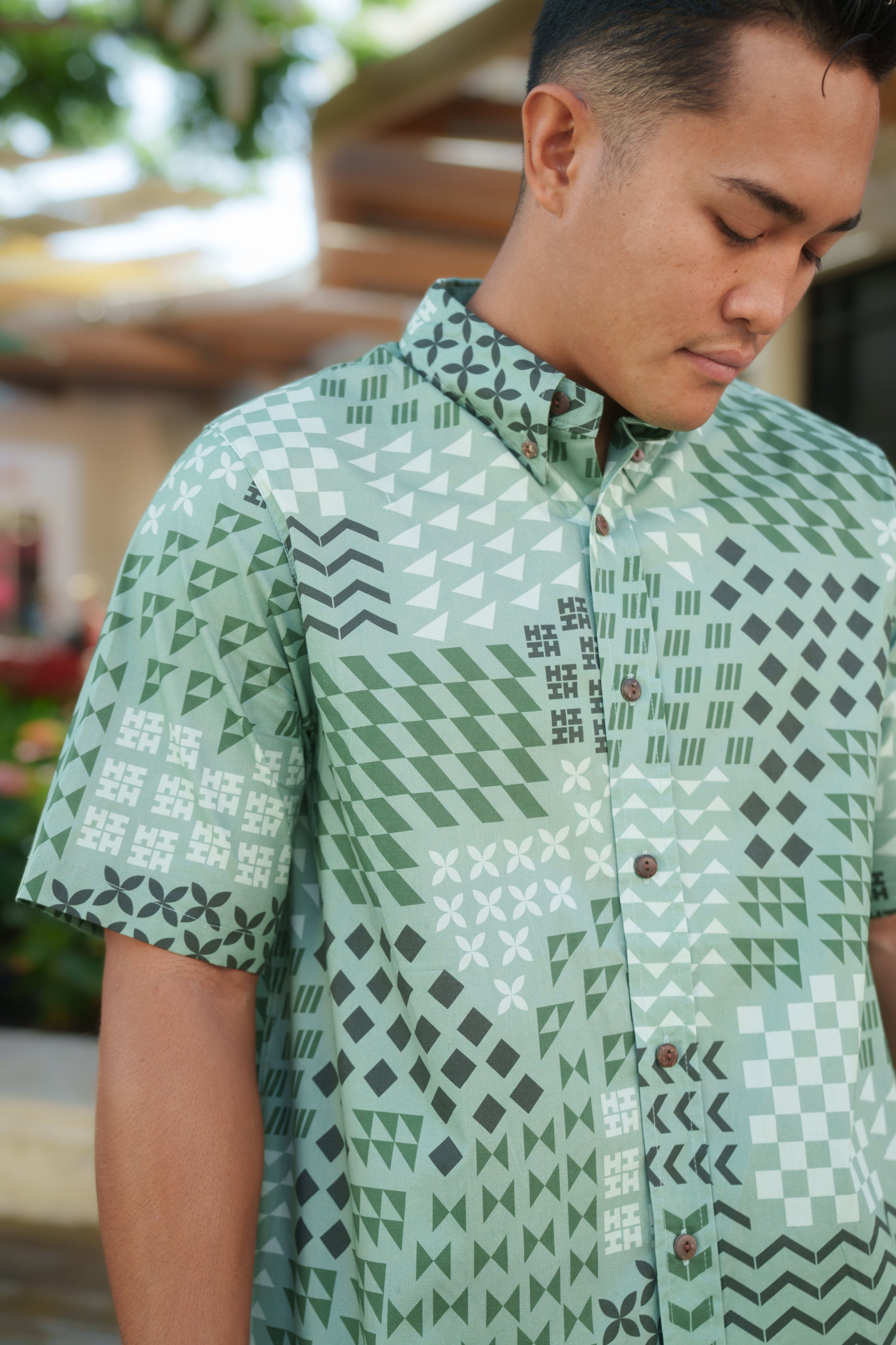 HUI MEN'S GREEN ALOHA SHIRT Shirts Hawaii's Finest 