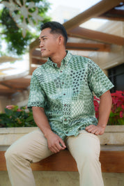 HUI MEN'S GREEN ALOHA SHIRT Shirts Hawaii's Finest 