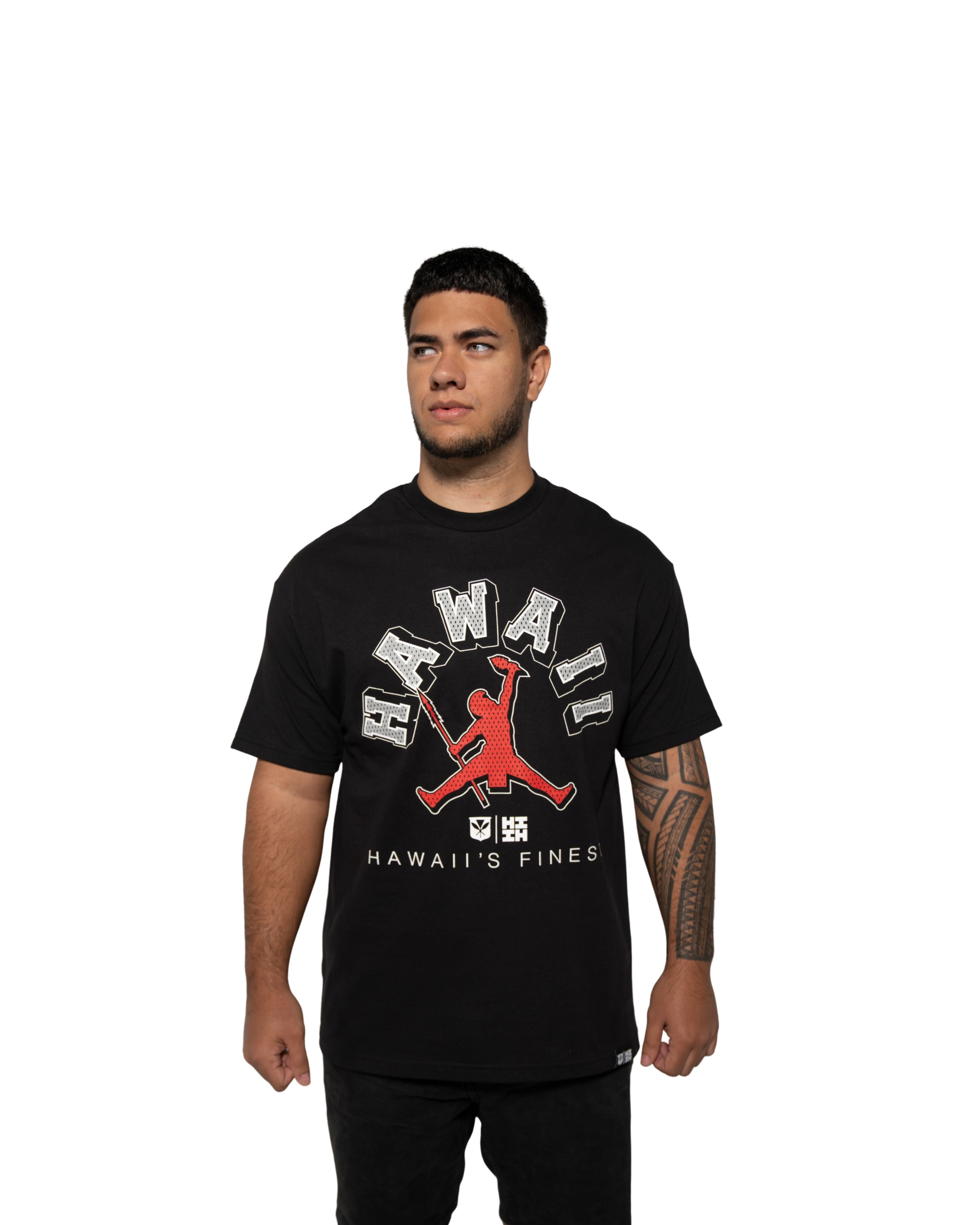 JUMPMAN HI RED T-SHIRT Shirts Hawaii's Finest MEDIUM 