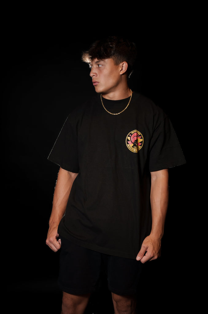 KAM CIRCLE BLACK T-SHIRT Shirts Hawaii's Finest 