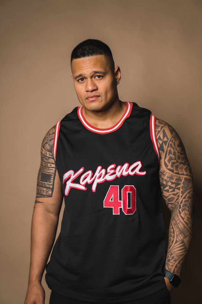 KAPENA 40 BASKETBALL JERSEY Jersey Hawaii's Finest SMALL 