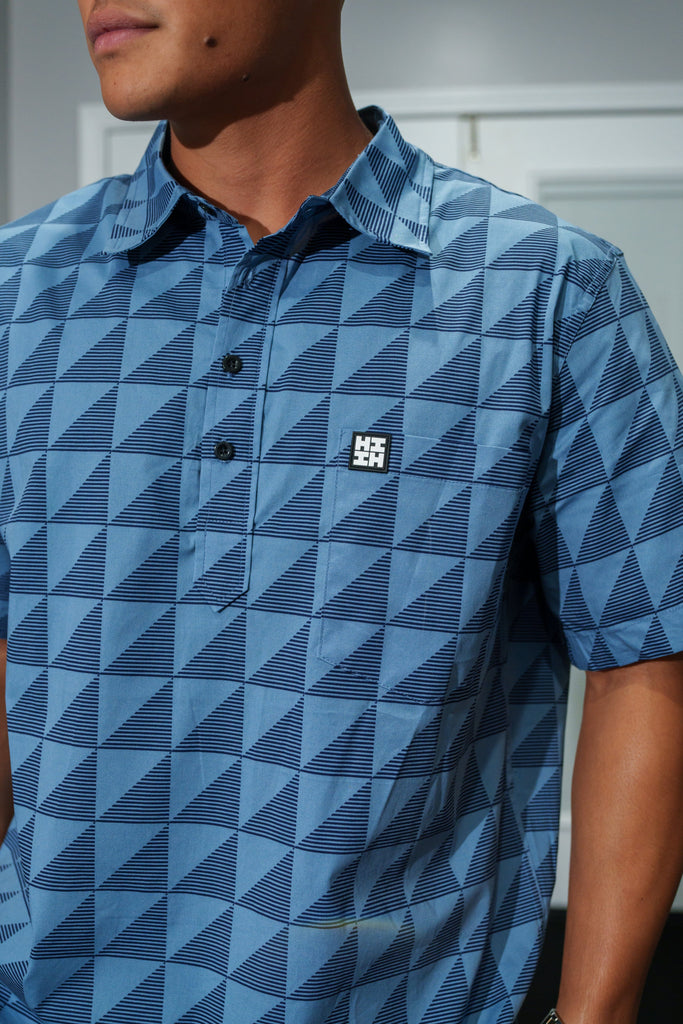 KAULIKE MEN'S BLUE ALOHA SHIRT Shirts Hawaii's Finest 