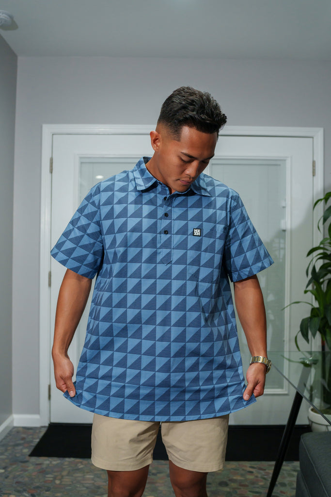 KAULIKE MEN'S BLUE ALOHA SHIRT Shirts Hawaii's Finest 