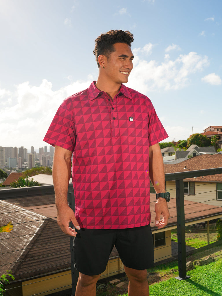 KAULIKE MEN'S PINK ALOHA SHIRT Shirts Hawaii's Finest 