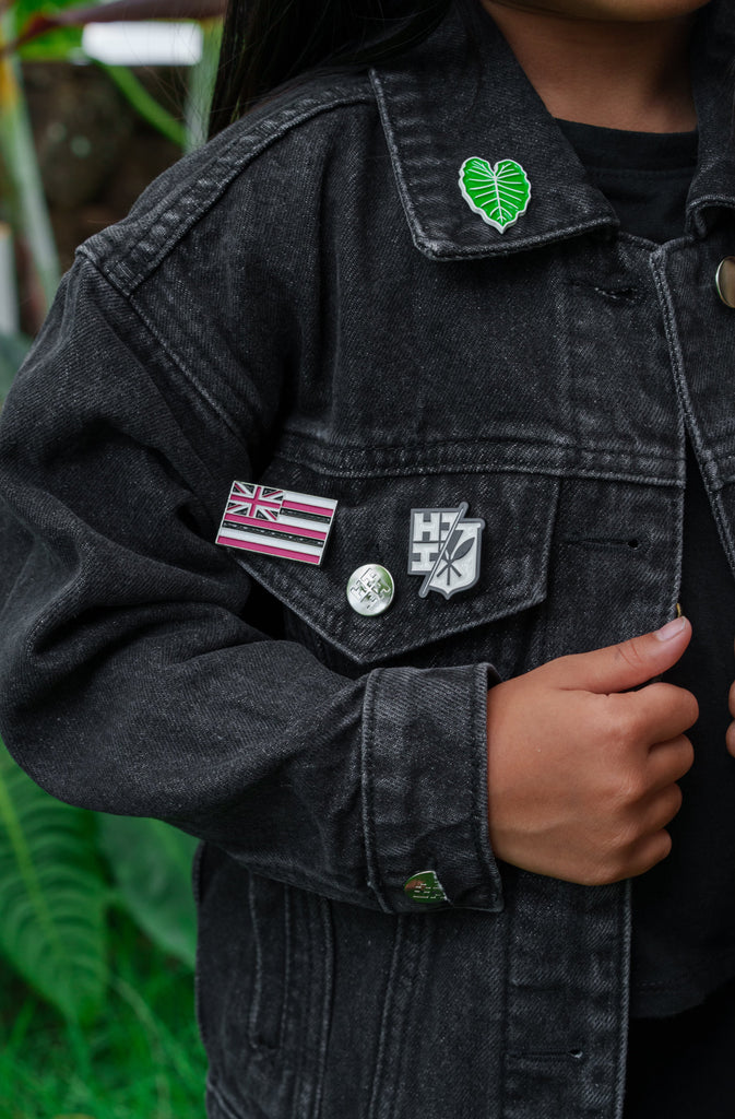 KEIKI BLACK DENIM JACKET Jacket Hawaii's Finest 