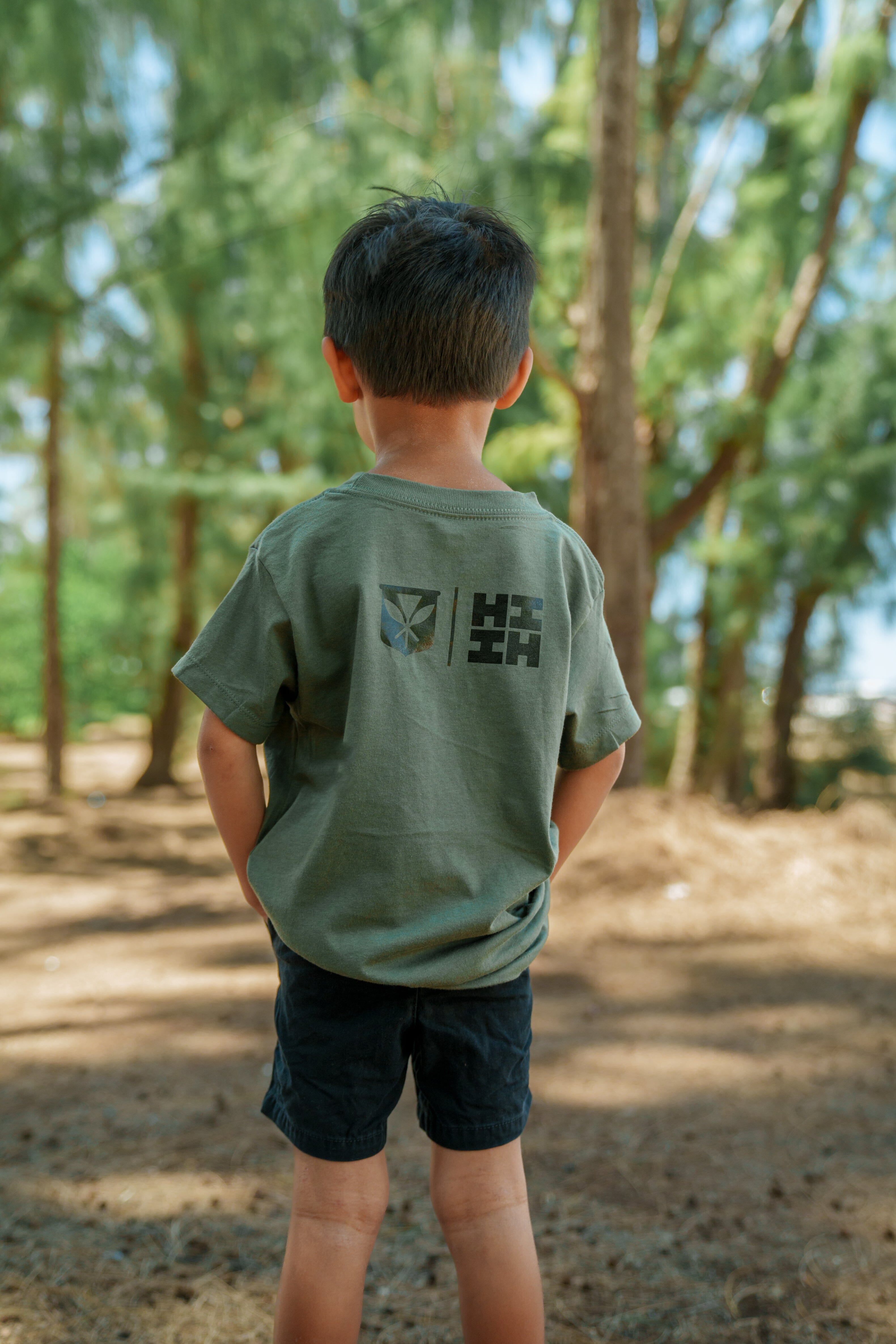 KEIKI BRUSH TYPE MILITARY T-SHIRT Shirts Hawaii's Finest 