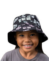 KEIKI BW LOGOS BUCKET HAT