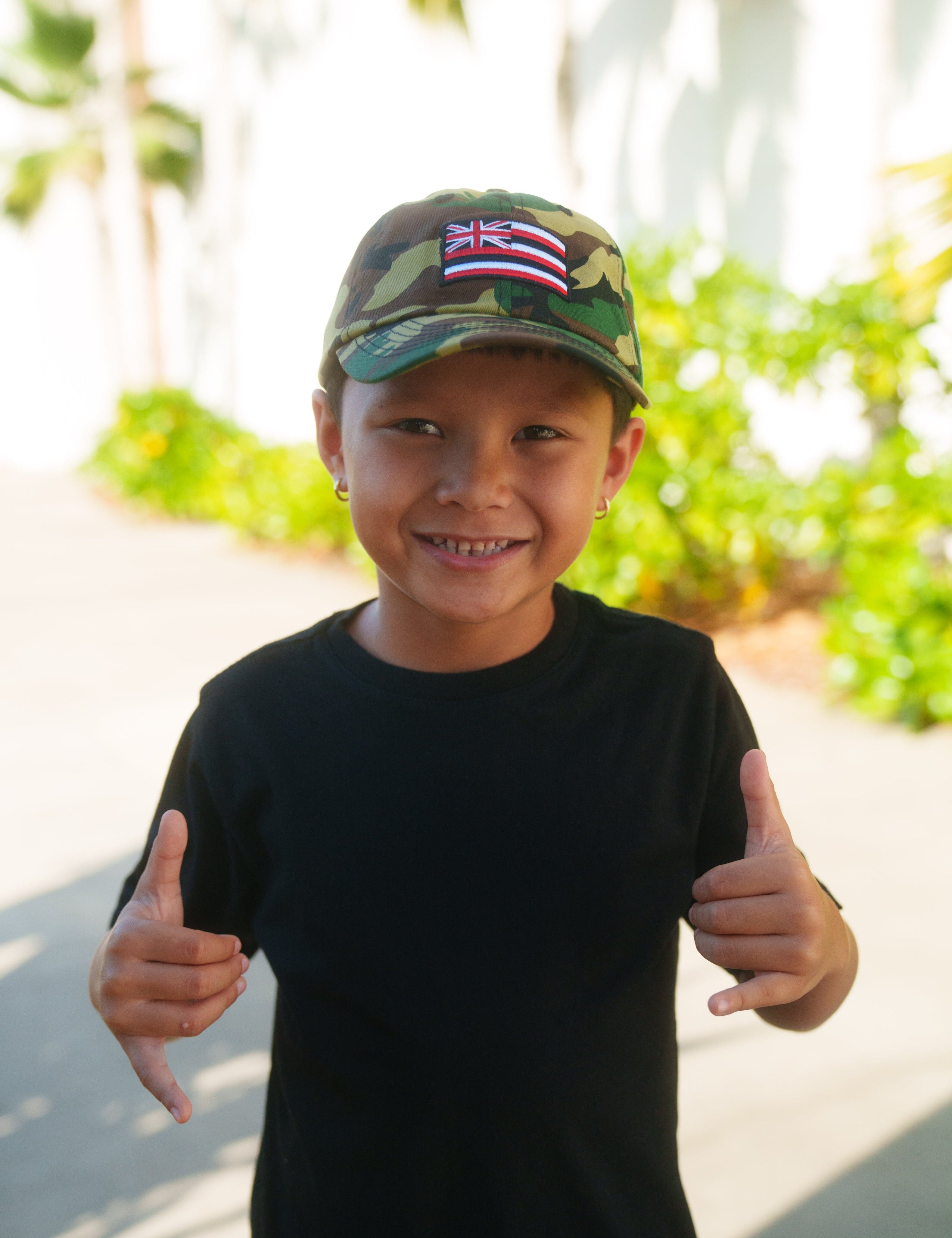 KEIKI CAMO FLAG CAP Hat Hawaii's Finest 