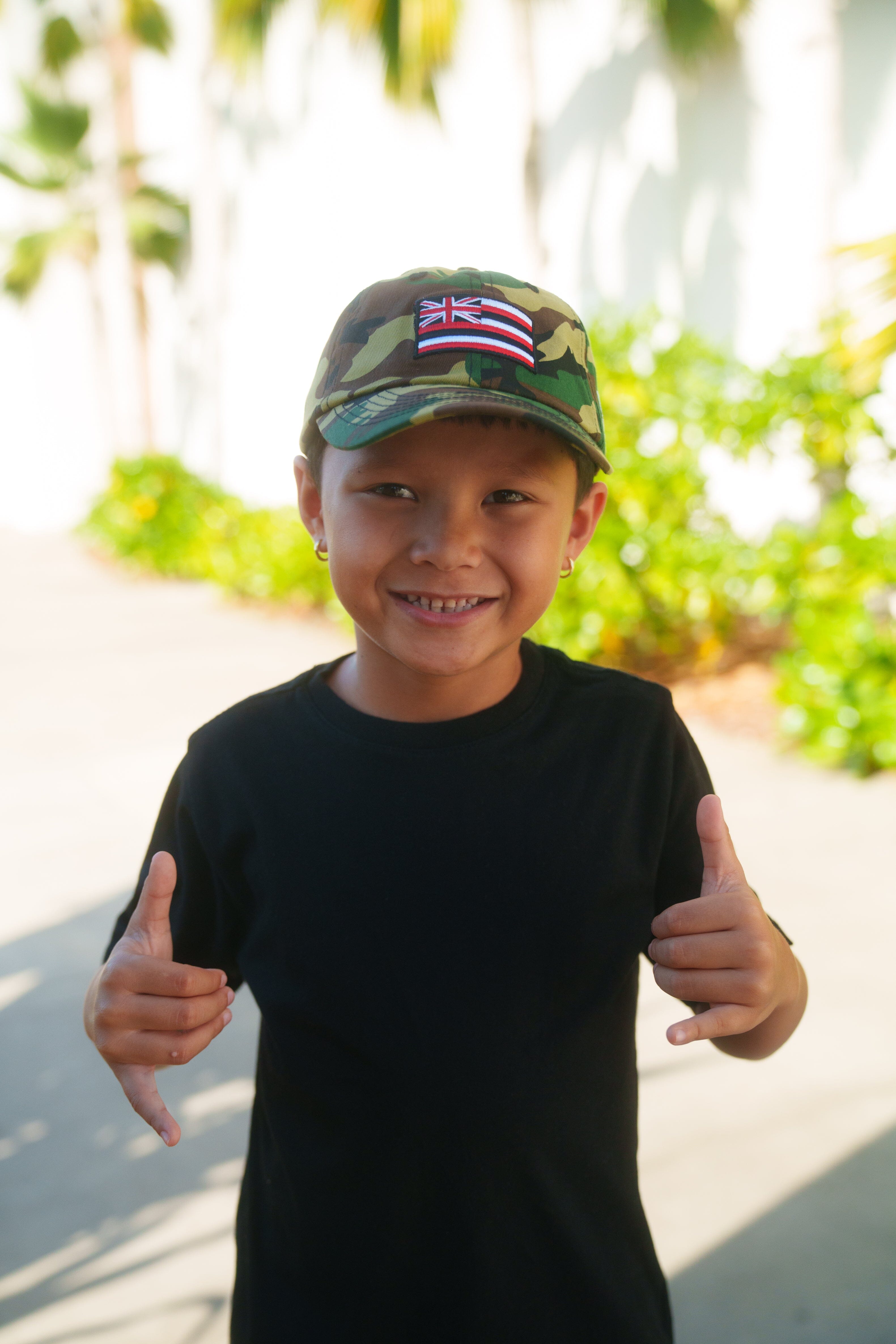 KEIKI CAMO FLAG CAP Hat Hawaii's Finest 