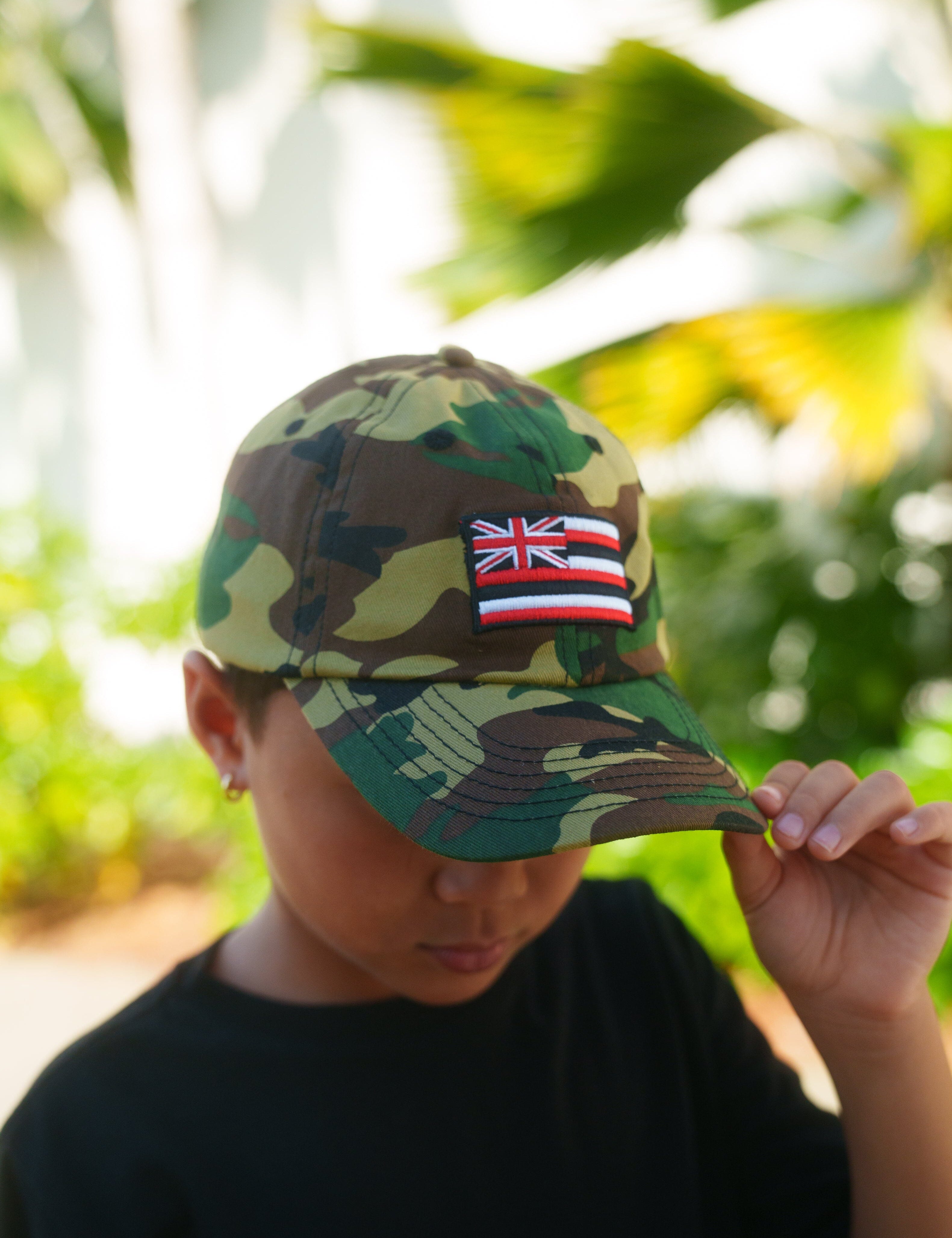 KEIKI CAMO FLAG CAP Hat Hawaii's Finest 