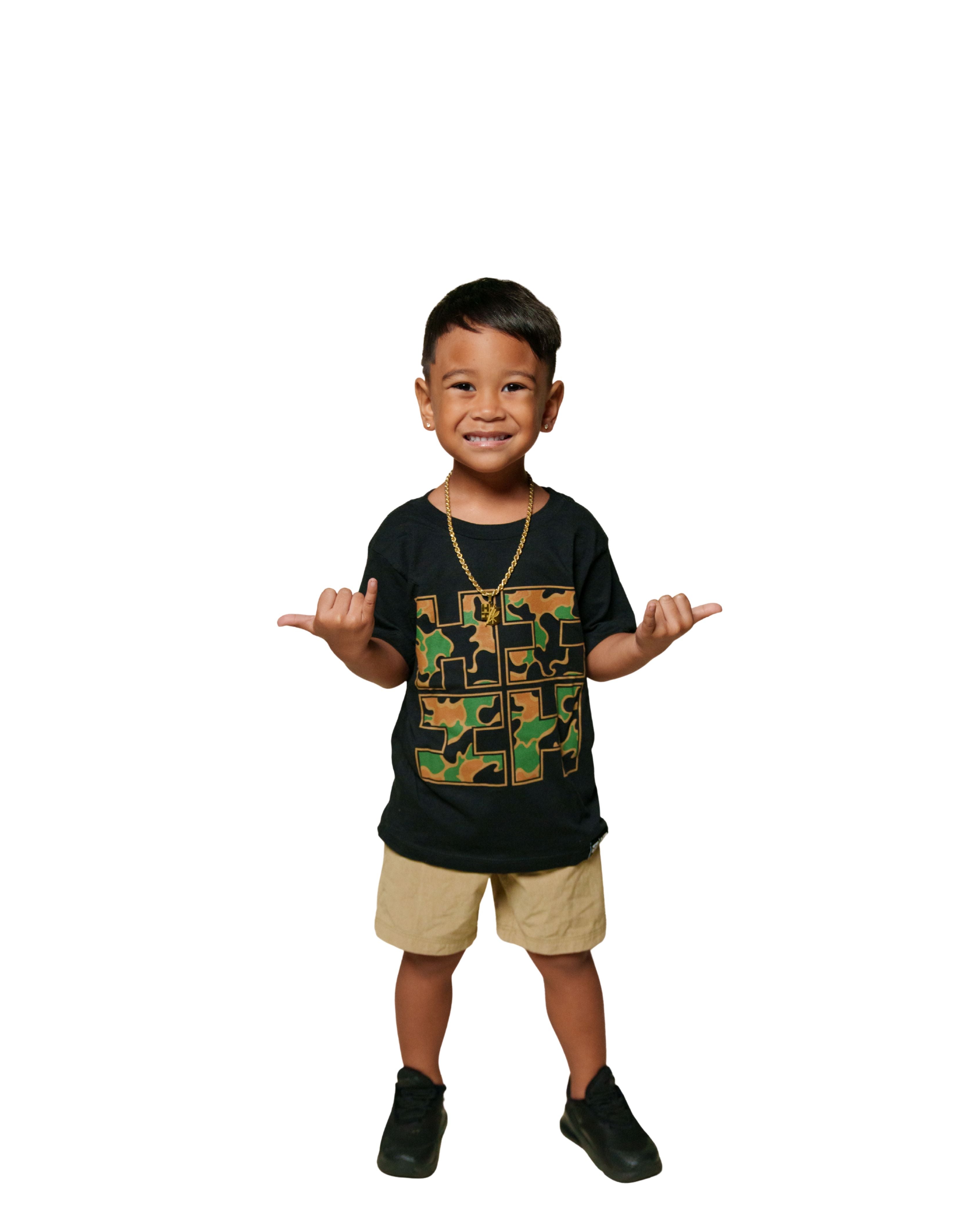 KEIKI CAMO LOGO WOODLAND T-SHIRT Shirts Hawaii's Finest XX-SMALL 