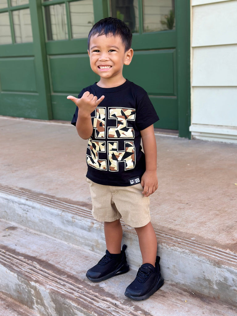 KEIKI GEO CAMO LOGO DESERT T-SHIRT Shirts Hawaii's Finest 