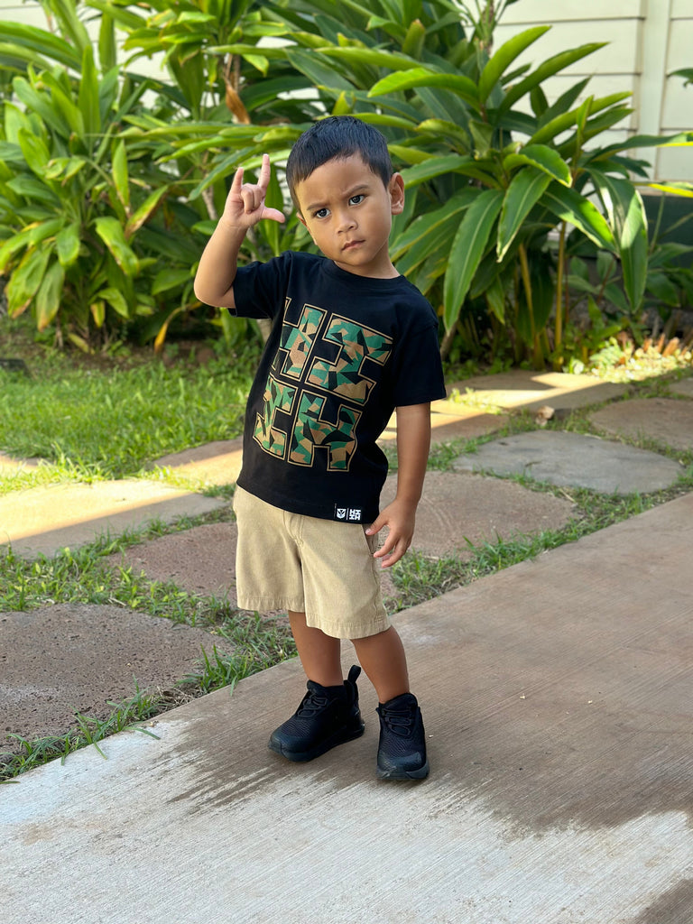 KEIKI GEO CAMO LOGO WOODLAND T-SHIRT Shirts Hawaii's Finest 