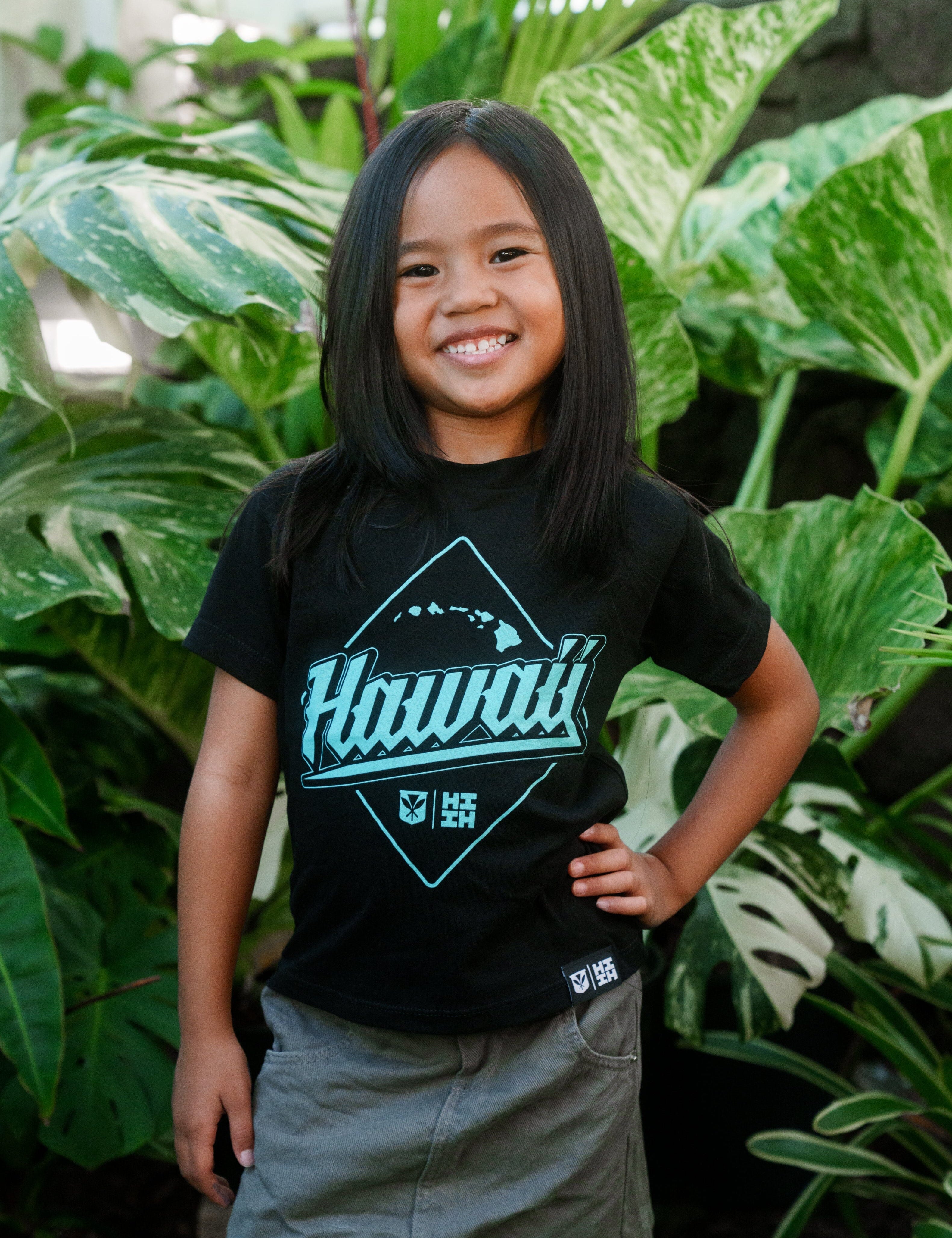 KEIKI HAWAII DIAMOND MINT T-SHIRT Shirts Hawaii's Finest XX-SMALL 