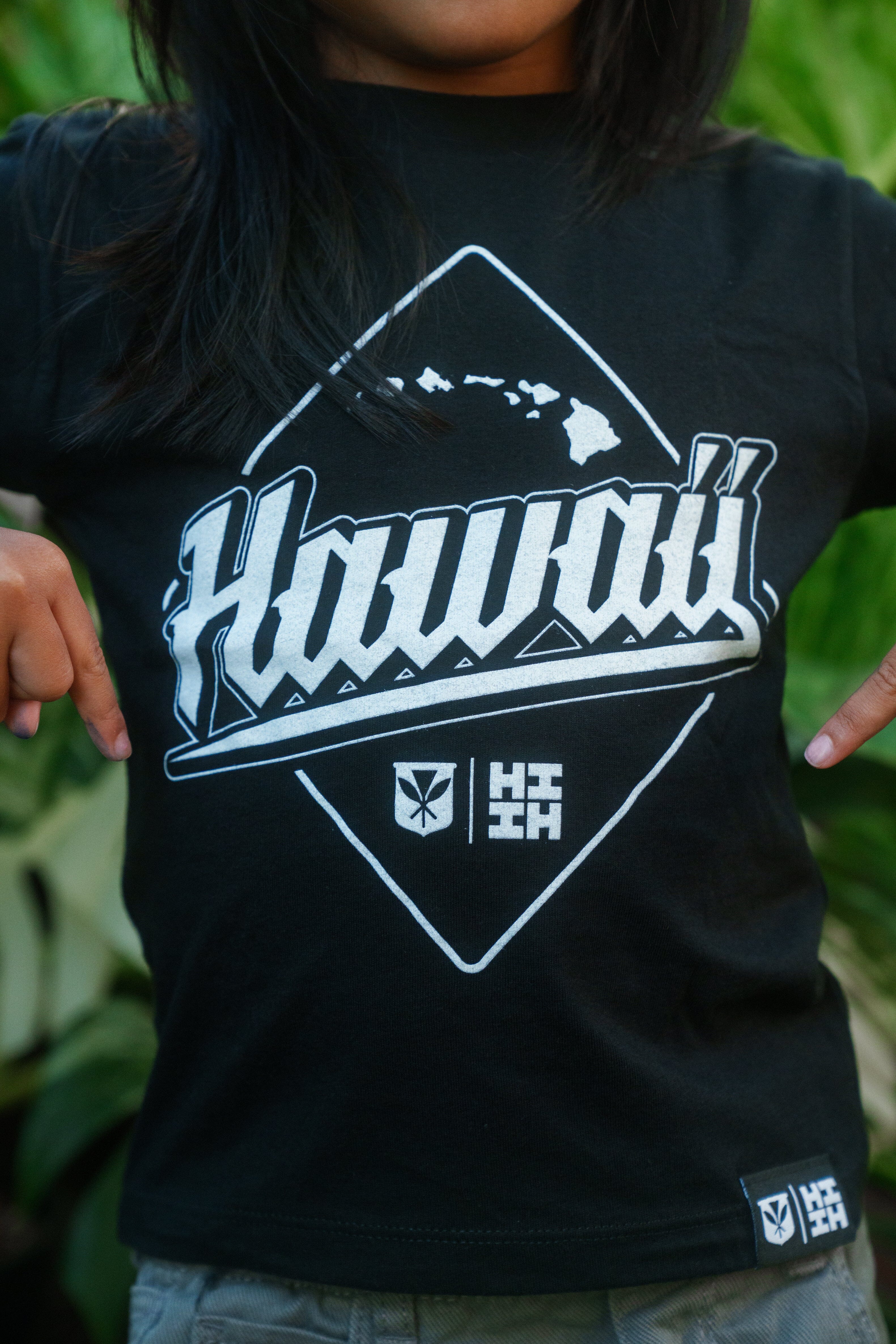 KEIKI HAWAII DIAMOND WHITE T-SHIRT Shirts Hawaii's Finest 