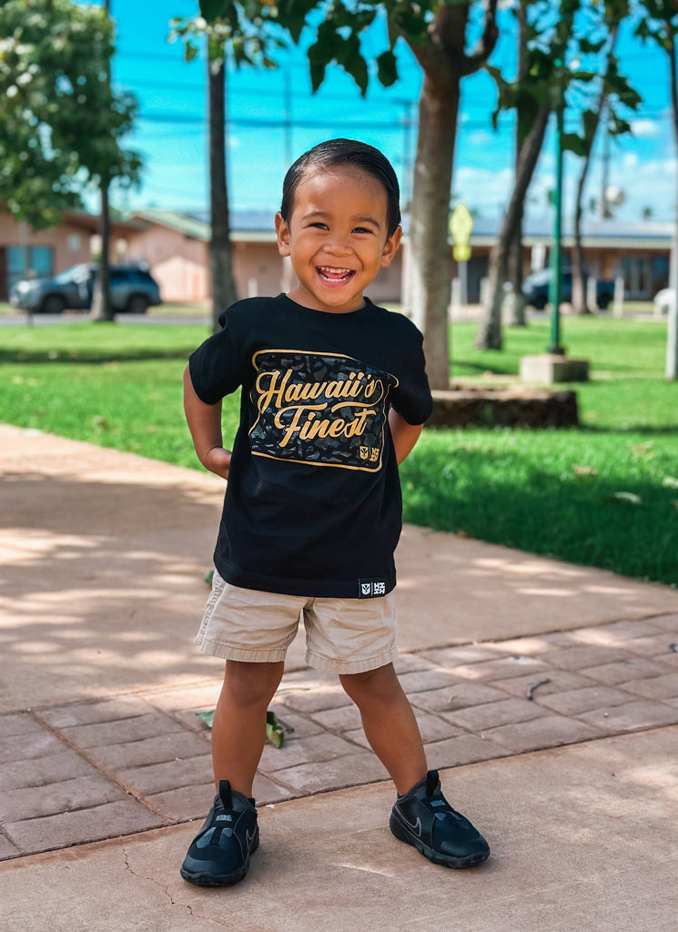 KEIKI ISLAND FRAME GOLD T-SHIRT Shirts Hawaii's Finest 
