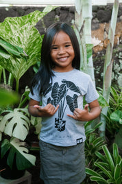 KEIKI KALO BUNCH GRAY T-SHIRT Shirts Hawaii's Finest 